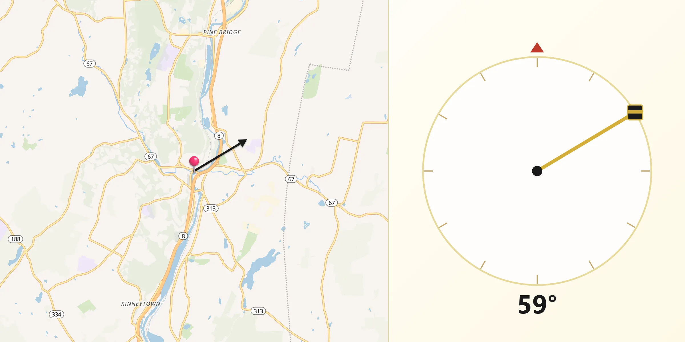 Qibla Direction from Seymour