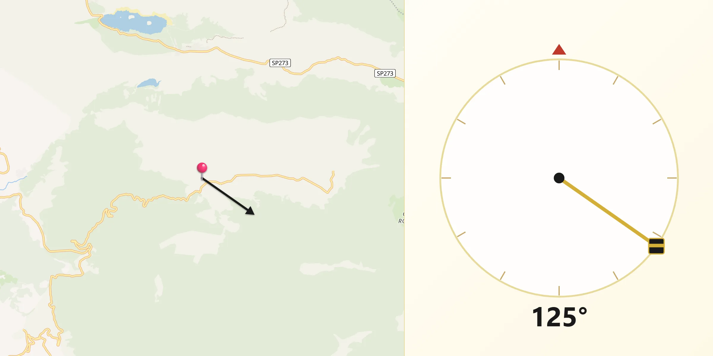 Direzione della Qibla da Valle Agricola