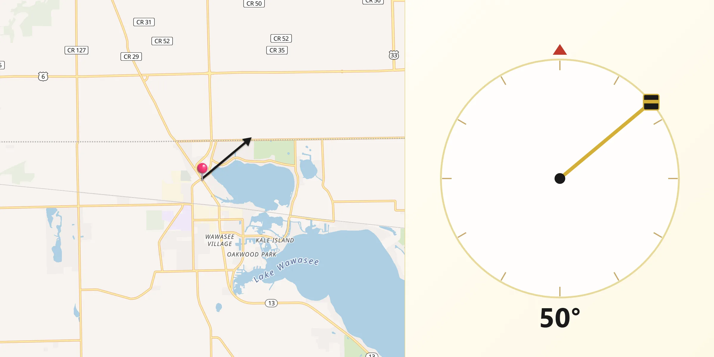 Qibla Direction from Syracuse