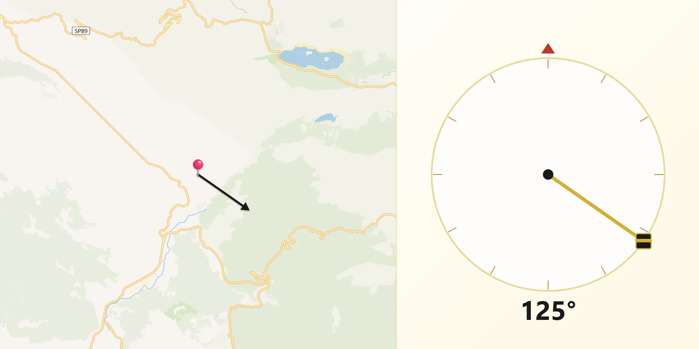 Direzione della Qibla da Prata Sannita Centro