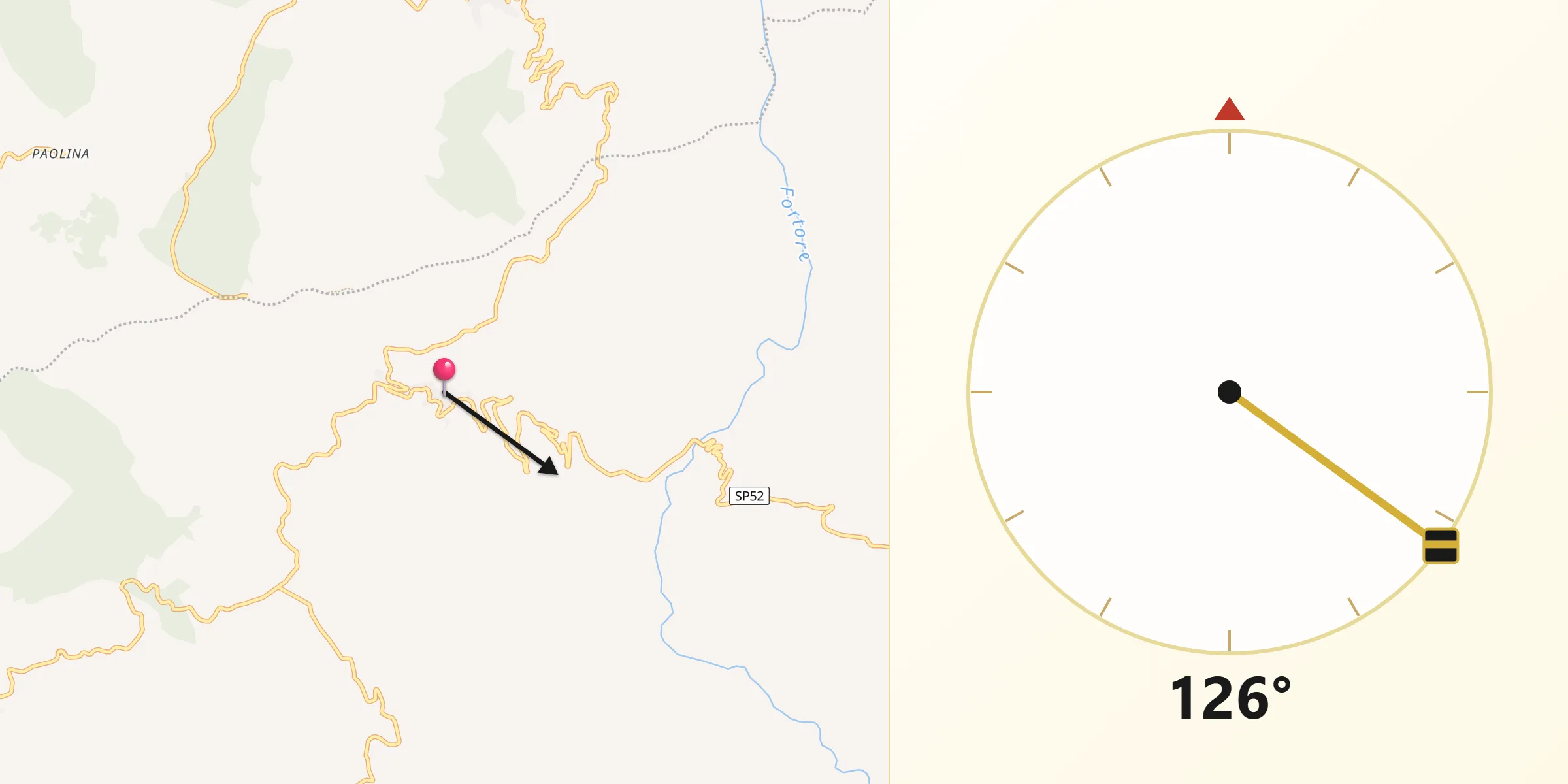 Direzione della Qibla da Castelvetere in Val Fortore