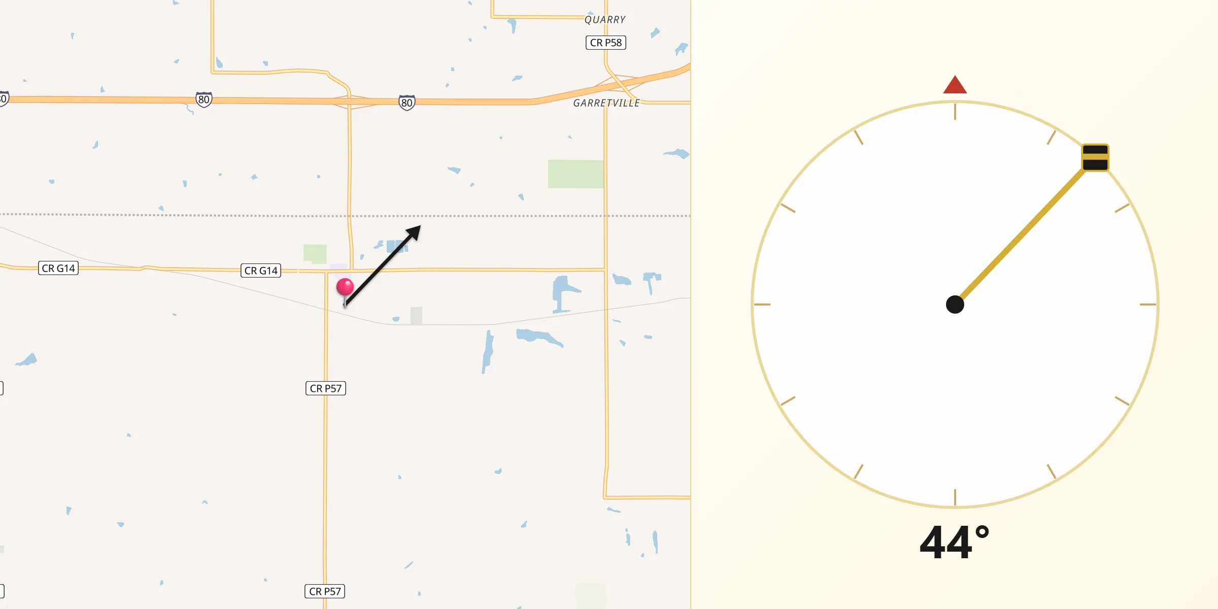 Qibla Direction from Earlham