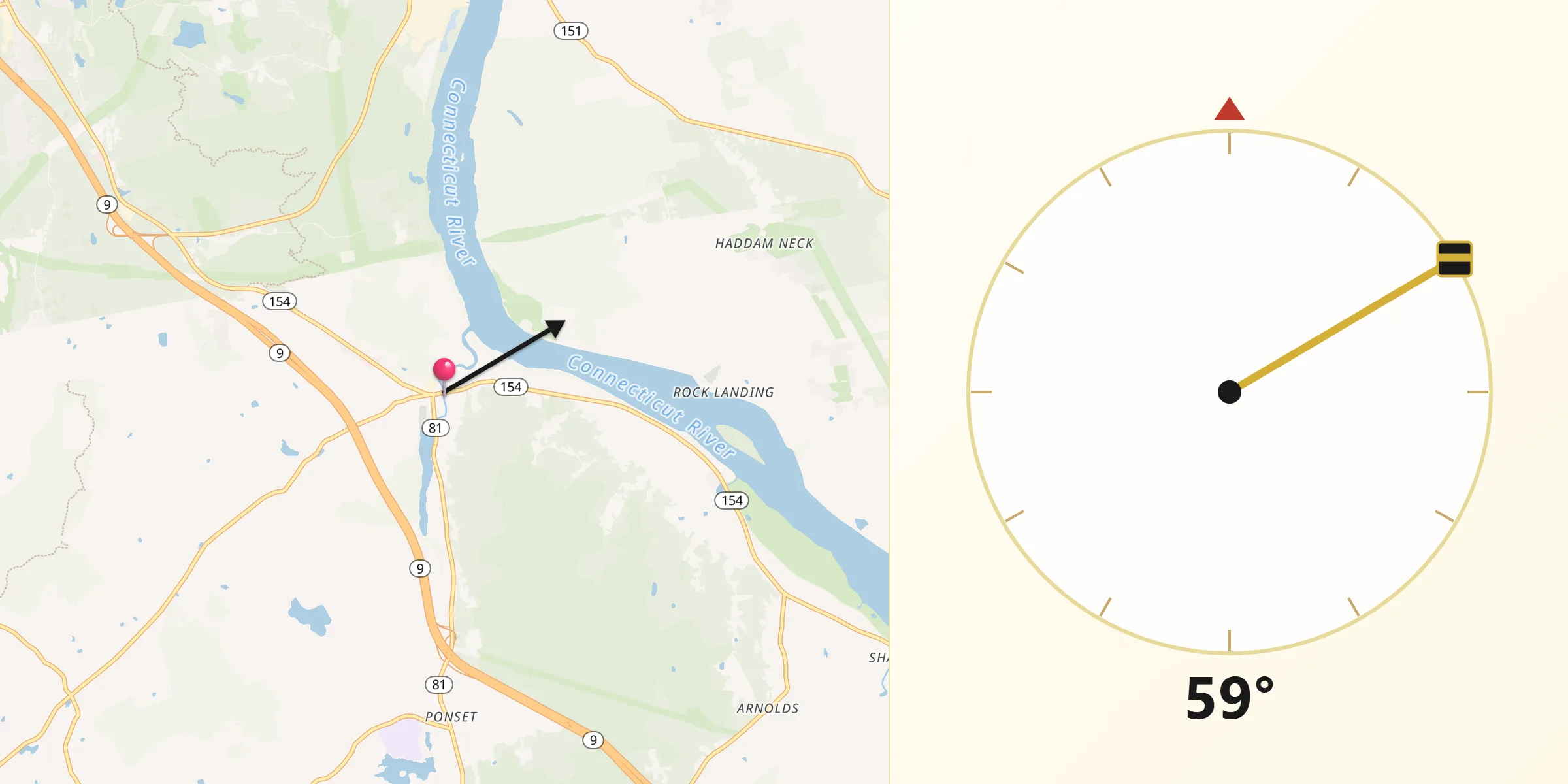 Qibla Direction from Higganum