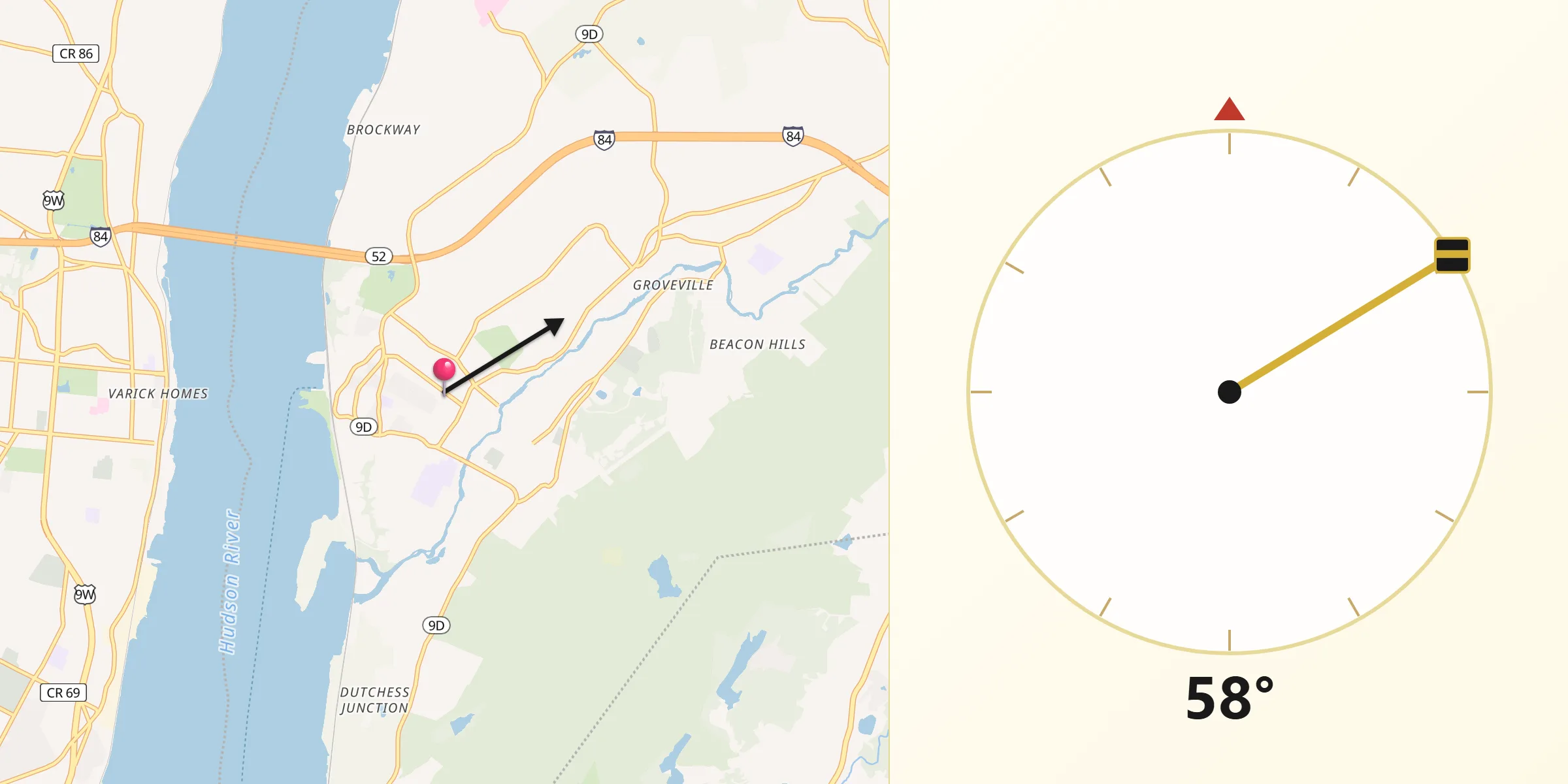 Qibla Direction from Beacon