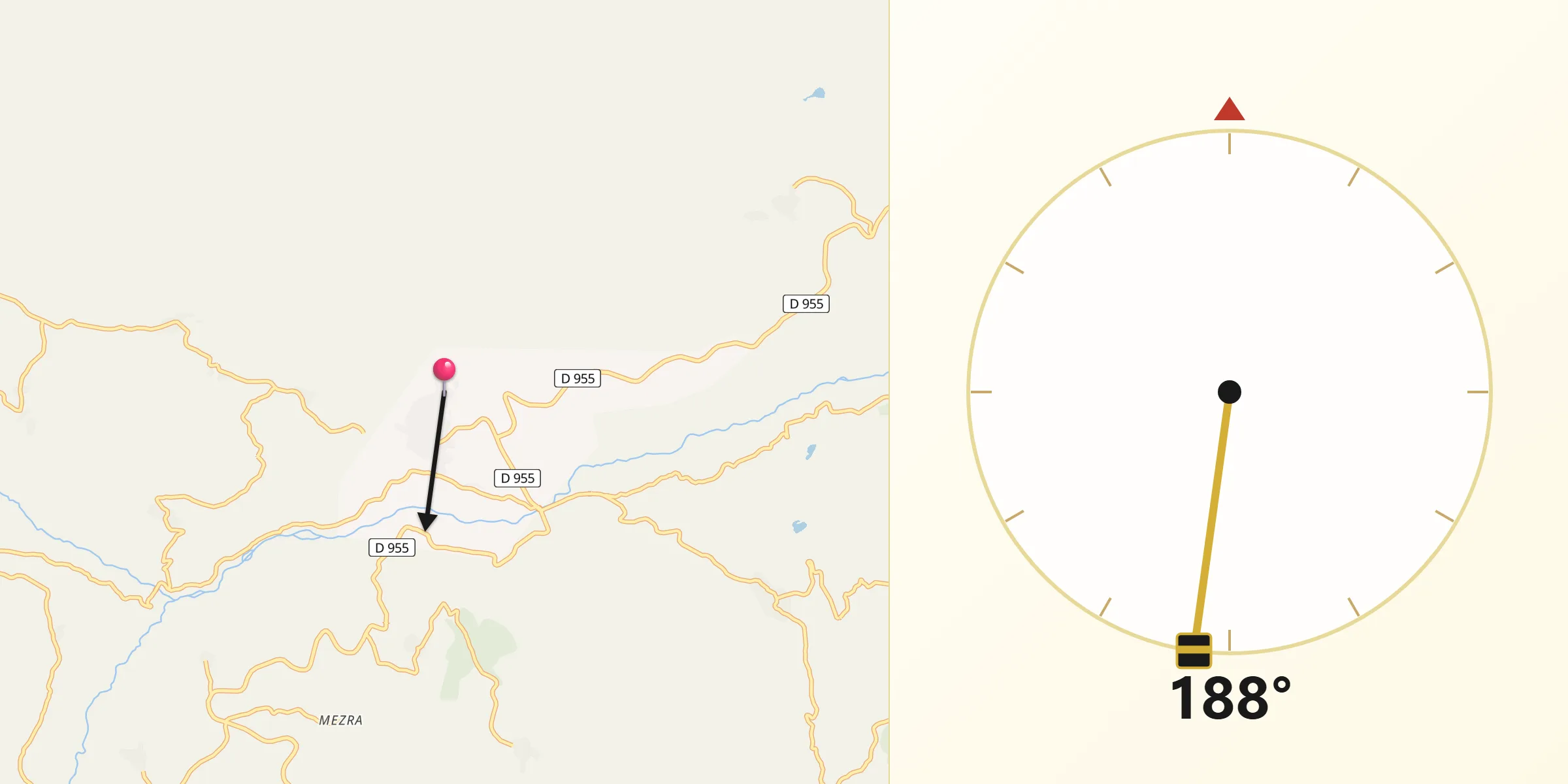 Posof şehrinden Kıble Yönü