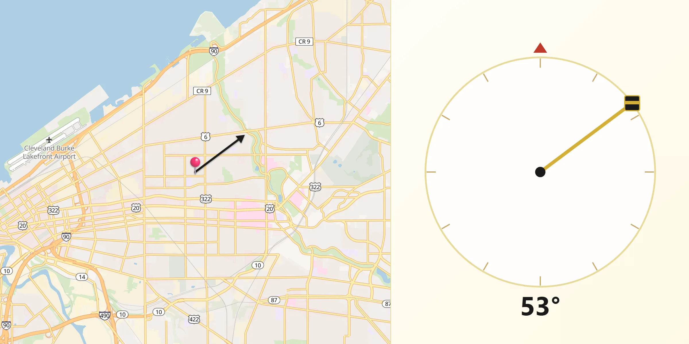 Qibla Direction from Hough