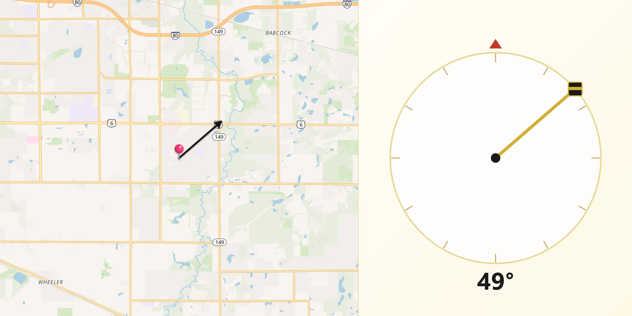 Qibla Direction from South Haven