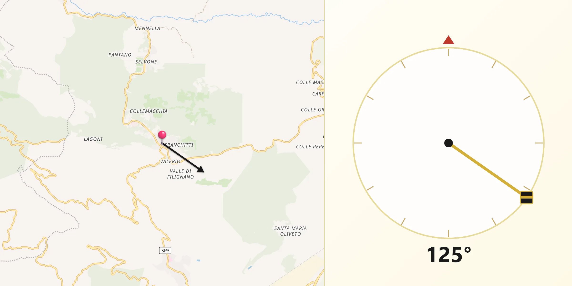 Direzione della Qibla da Filignano
