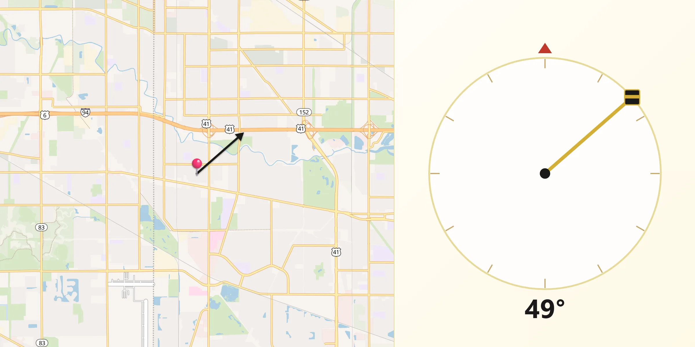 Qibla Direction from Munster