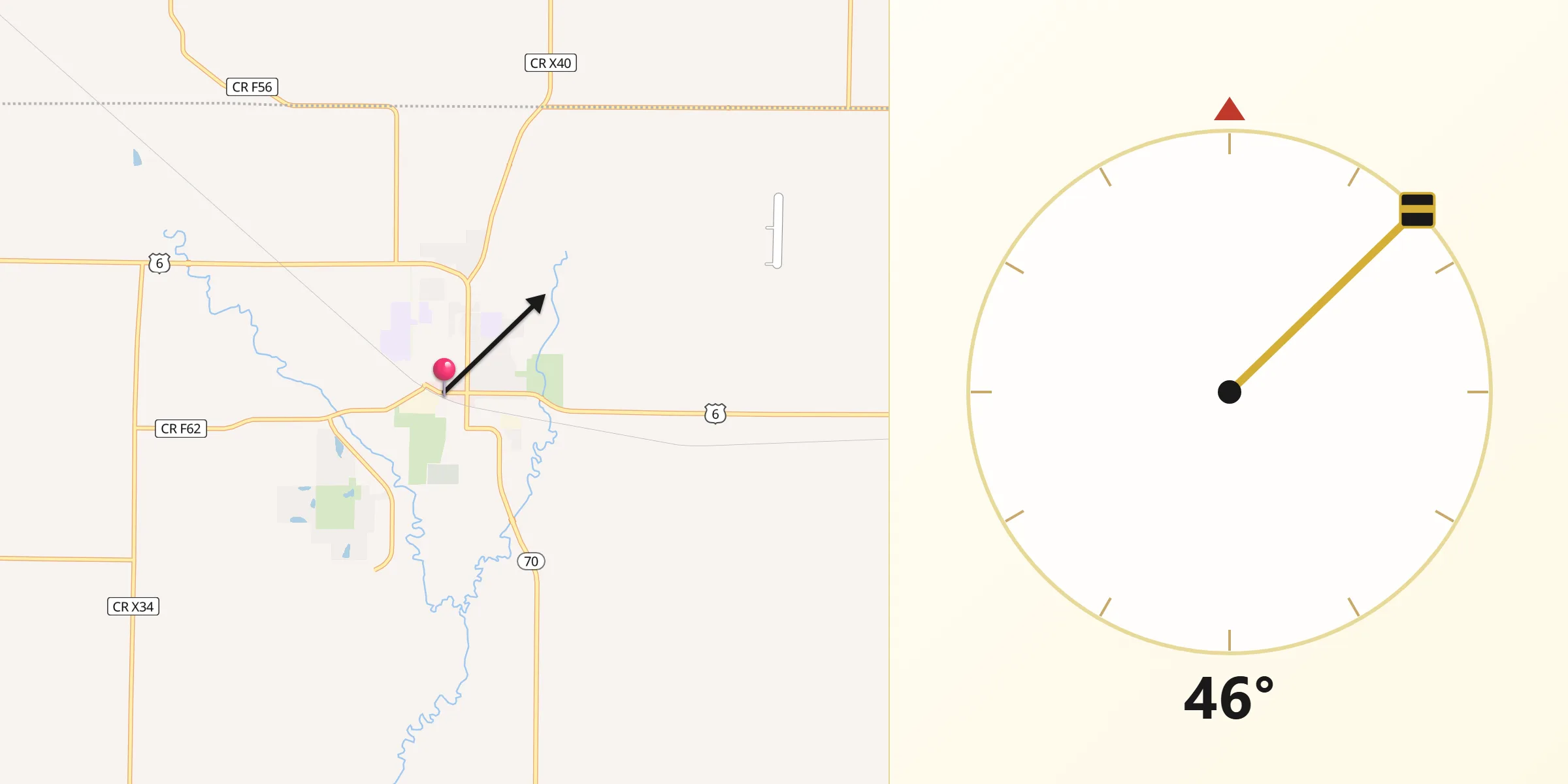 Qibla Direction from West Liberty