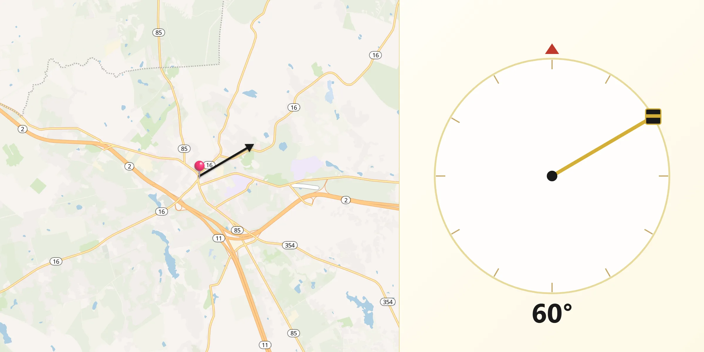 Qibla Direction from Colchester
