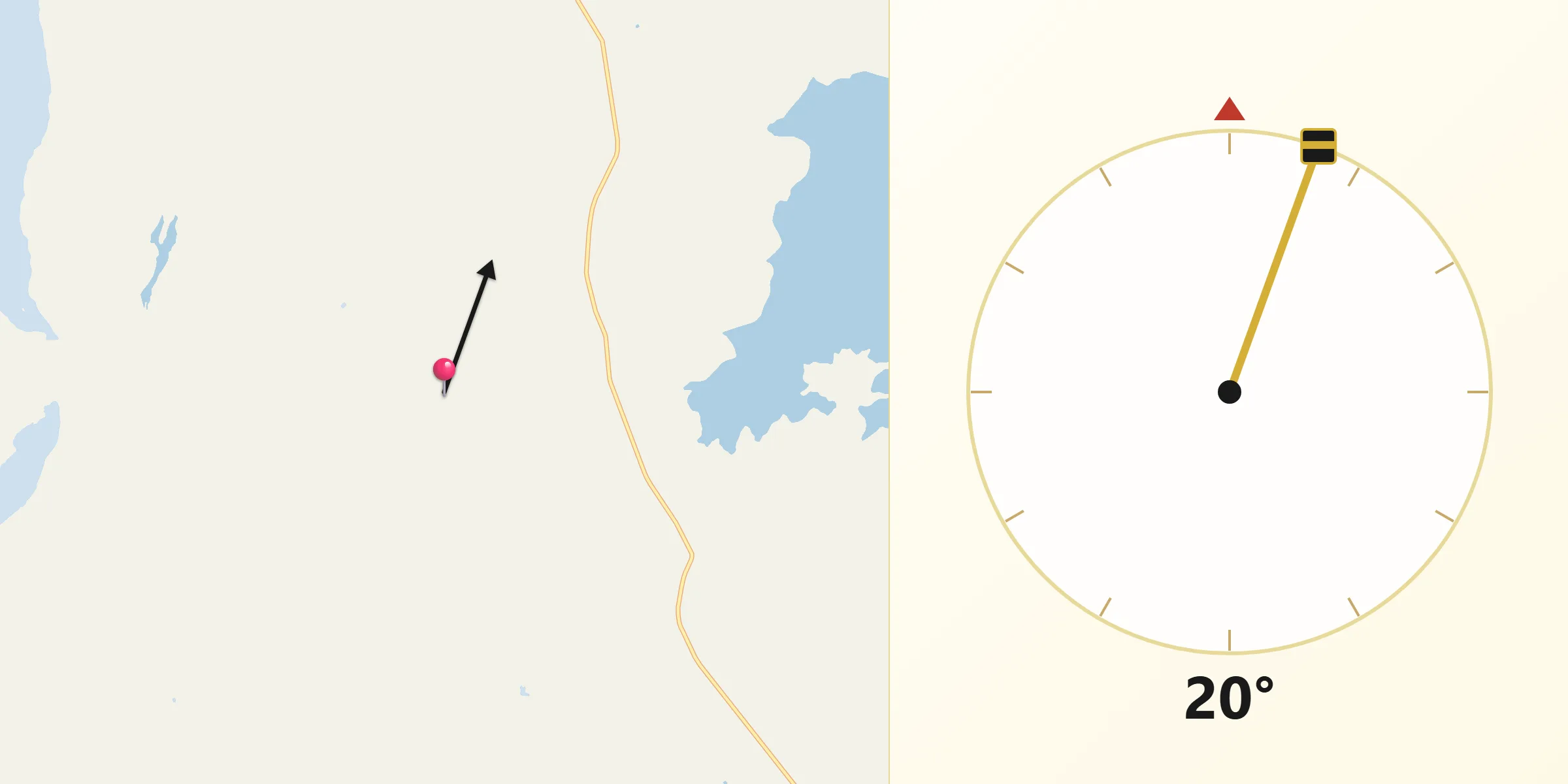 Qibla Direction from Modoc