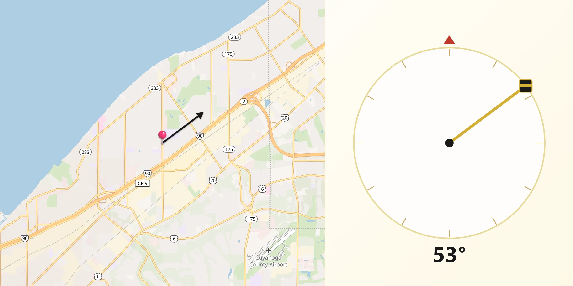 Qibla Direction from Euclid