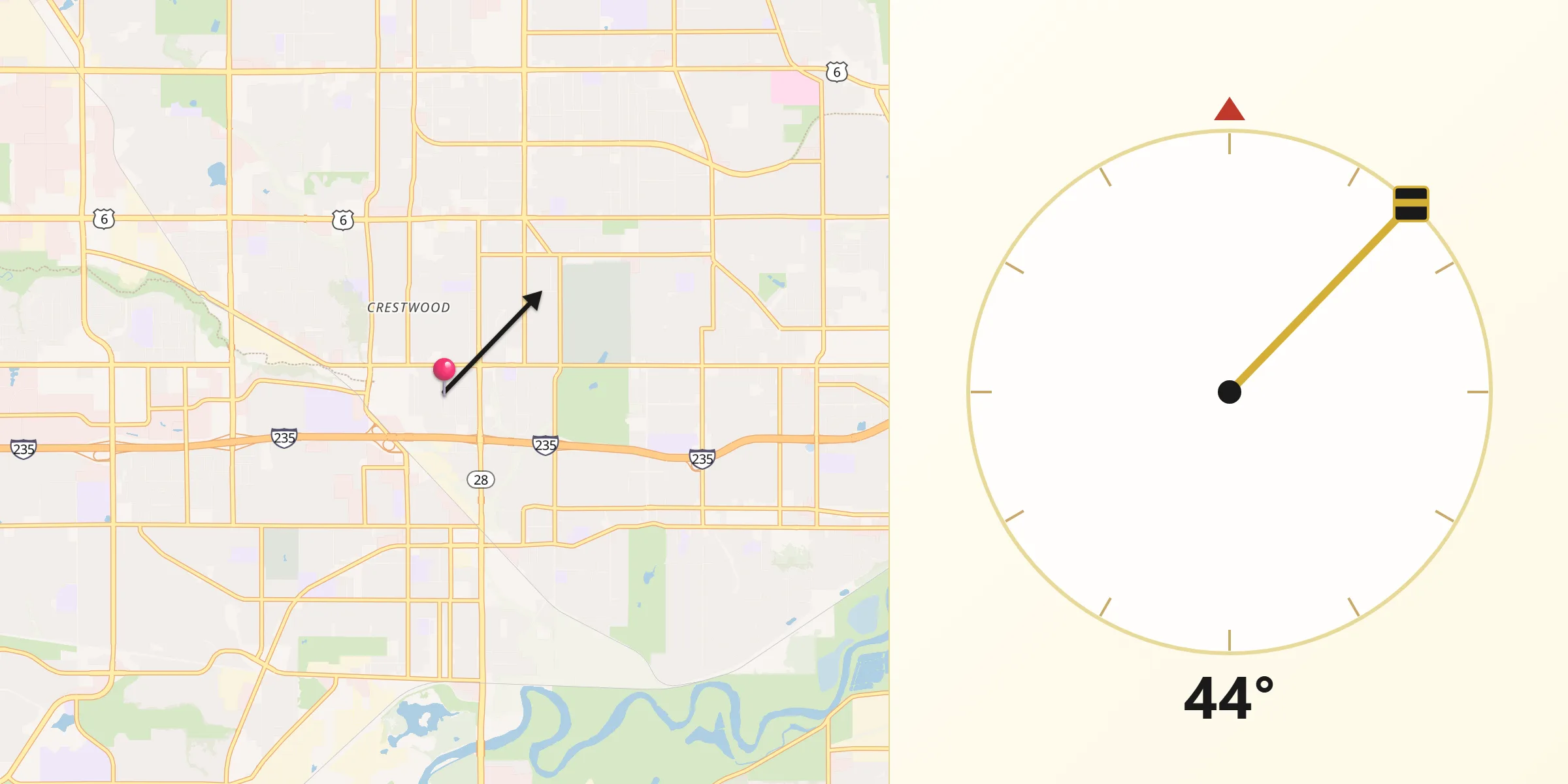 Qibla Direction from Windsor Heights