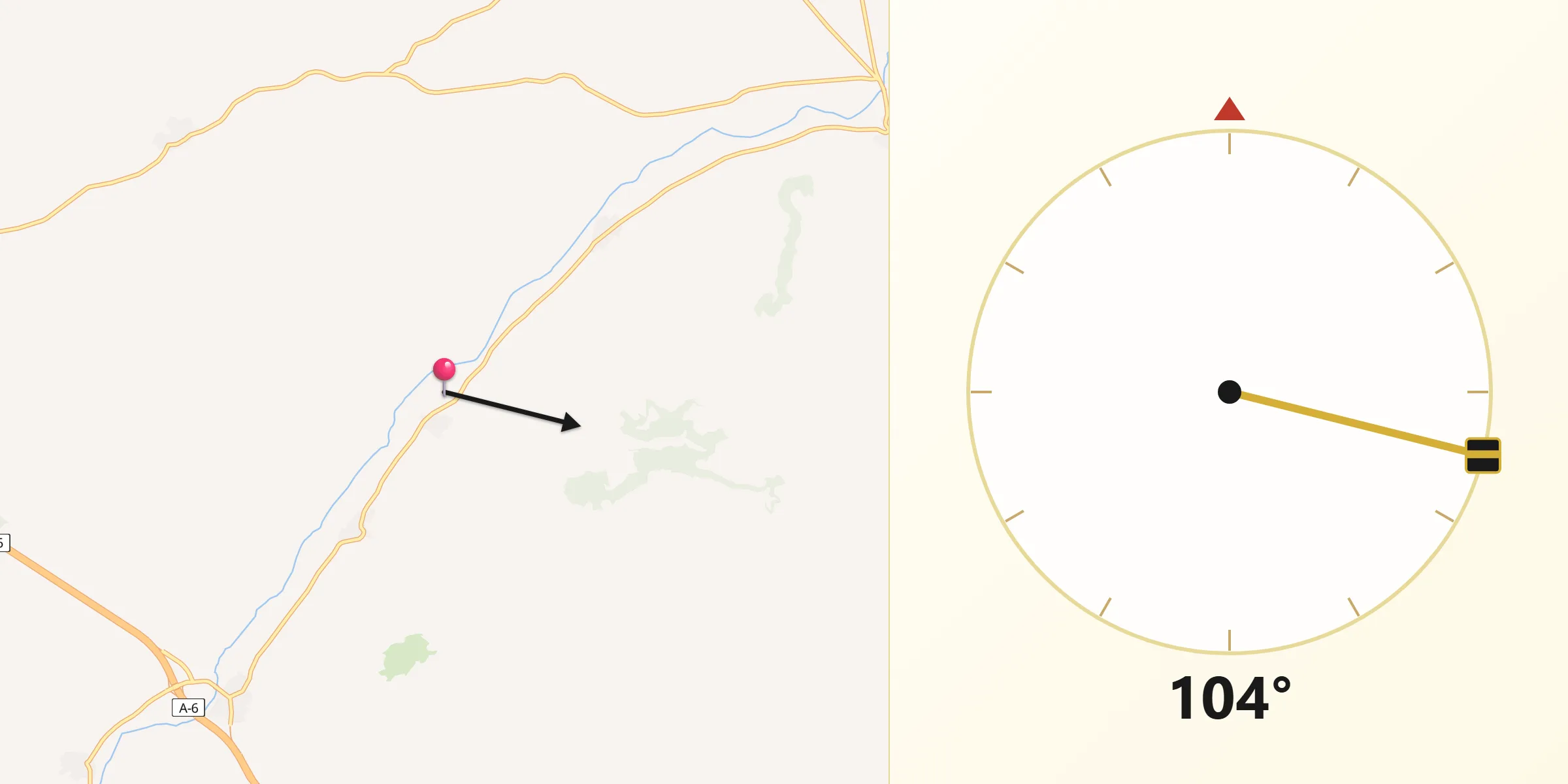 Dirección de la Qibla desde San Salvador