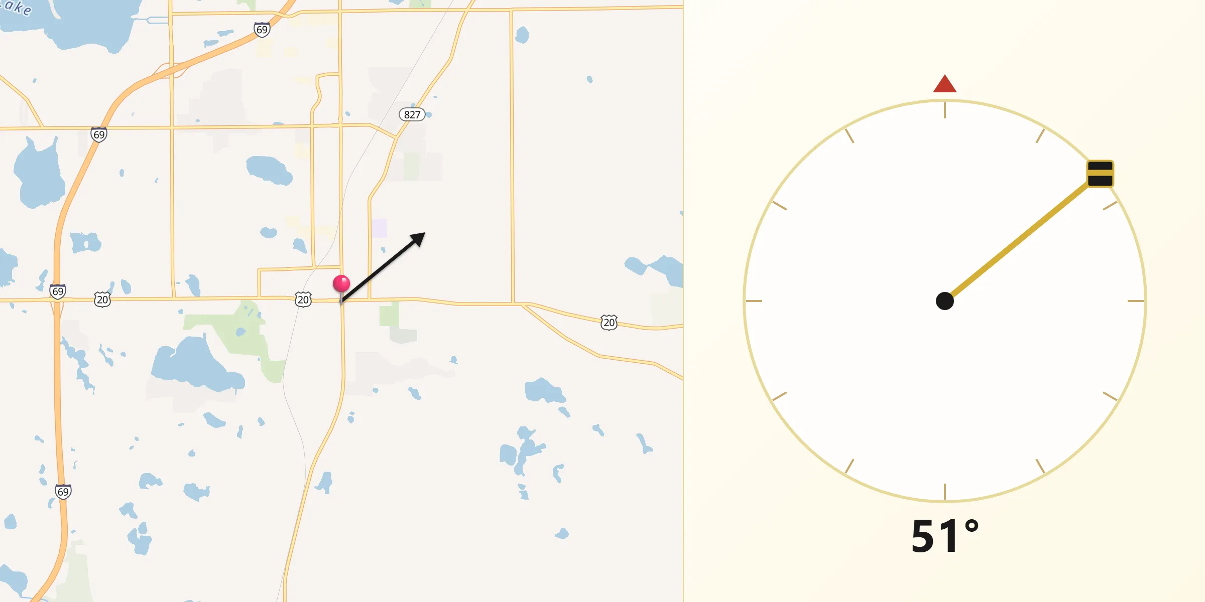 Qibla Direction from Angola