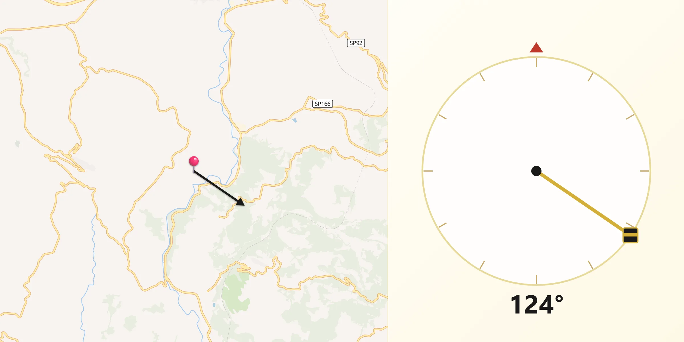 Direzione della Qibla da Anitrella-Chiaiamari