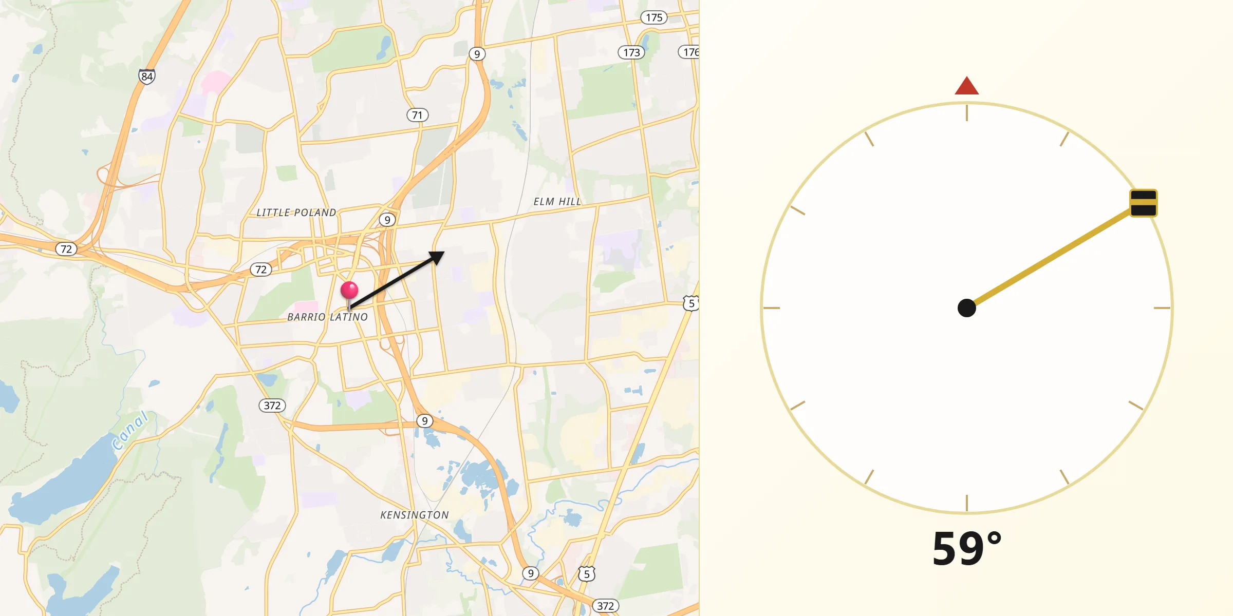Qibla Direction from New Britain