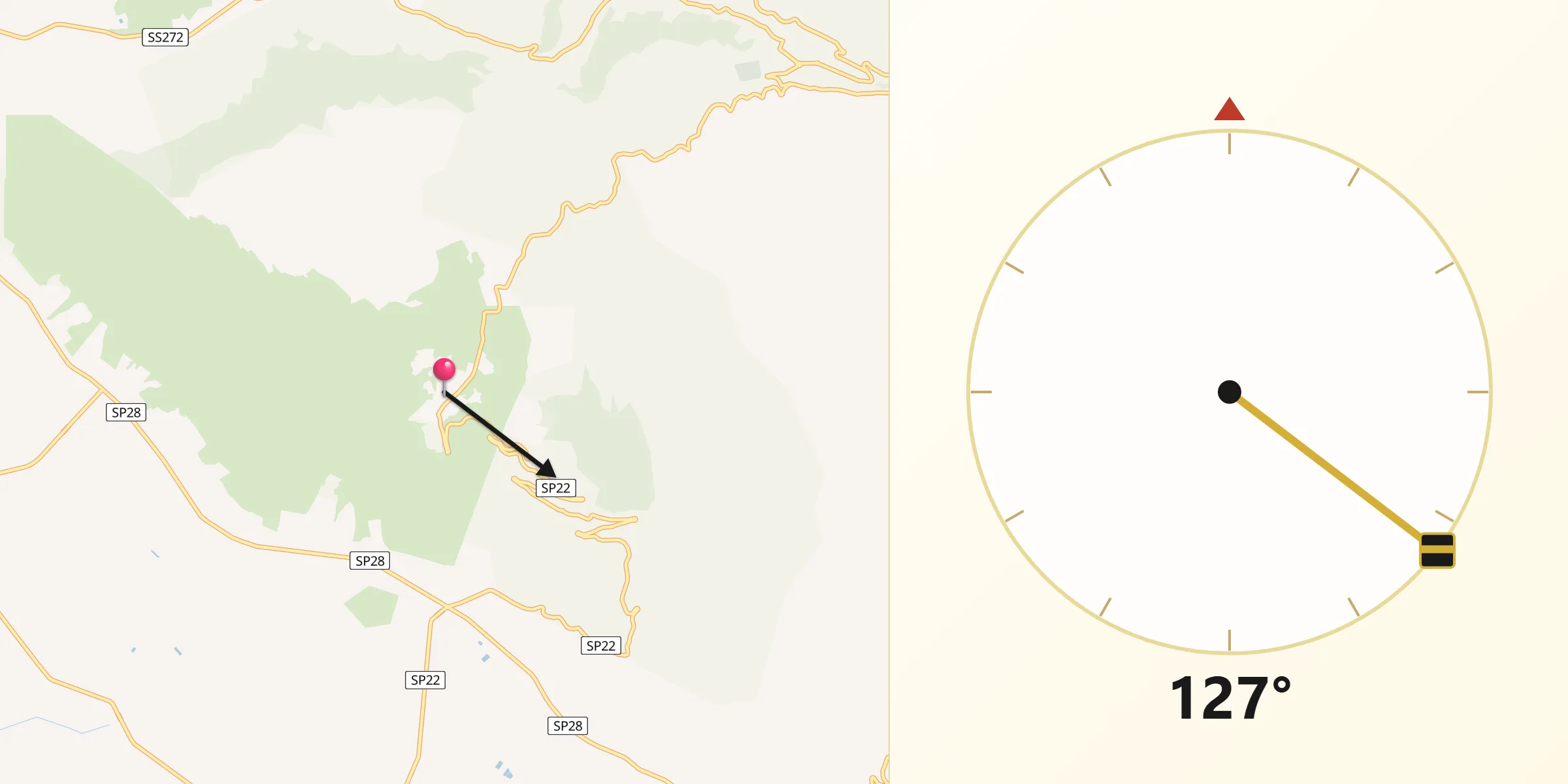 Direzione della Qibla da Rignano Garganico