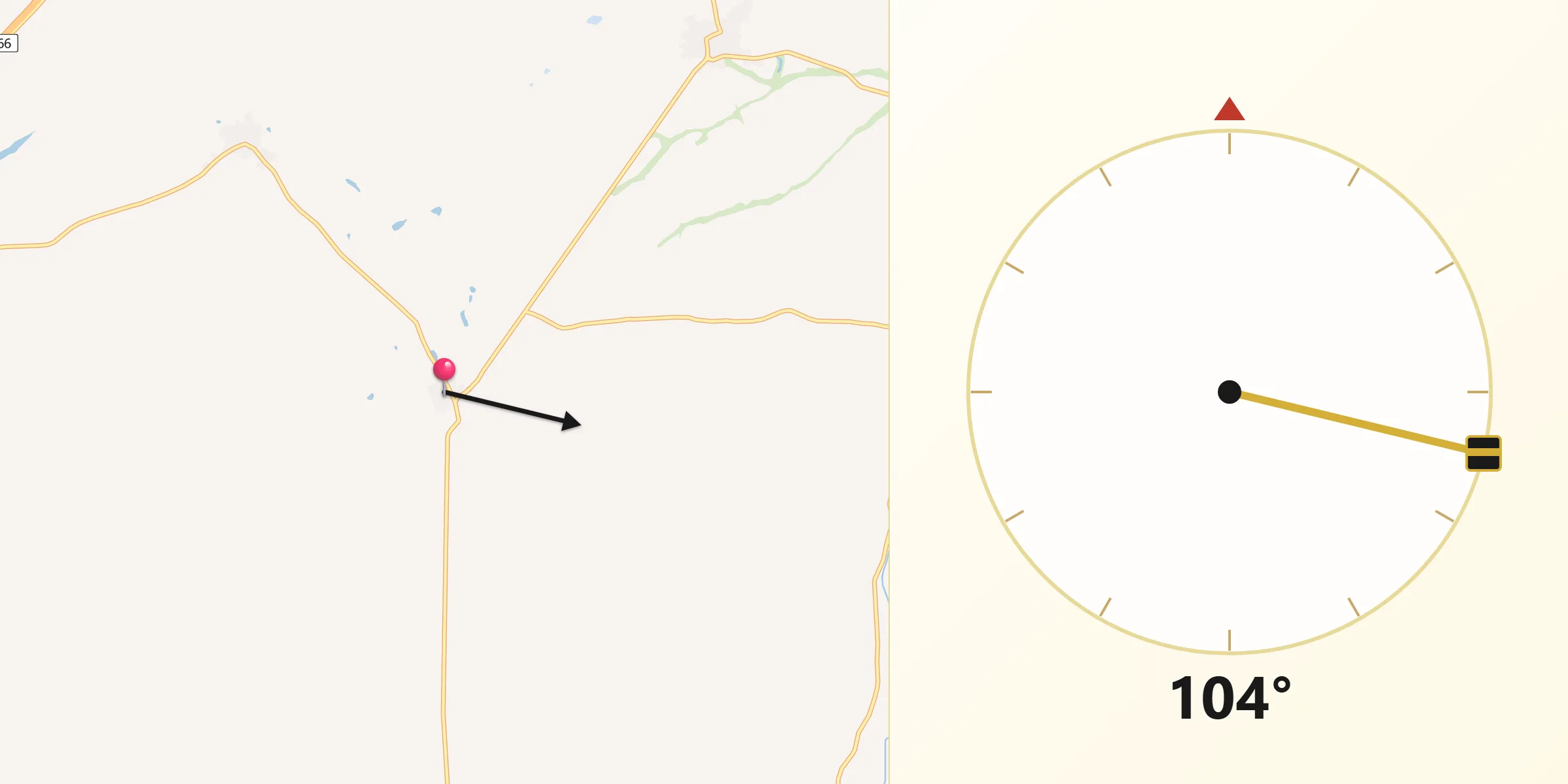 Dirección de la Qibla desde Piedrahita de Castro