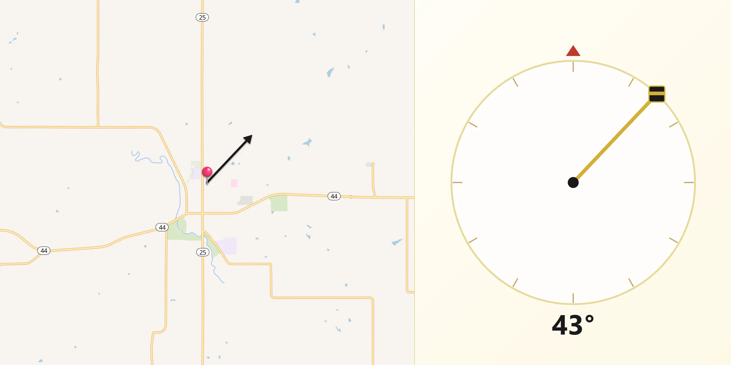 Qibla Direction from Guthrie