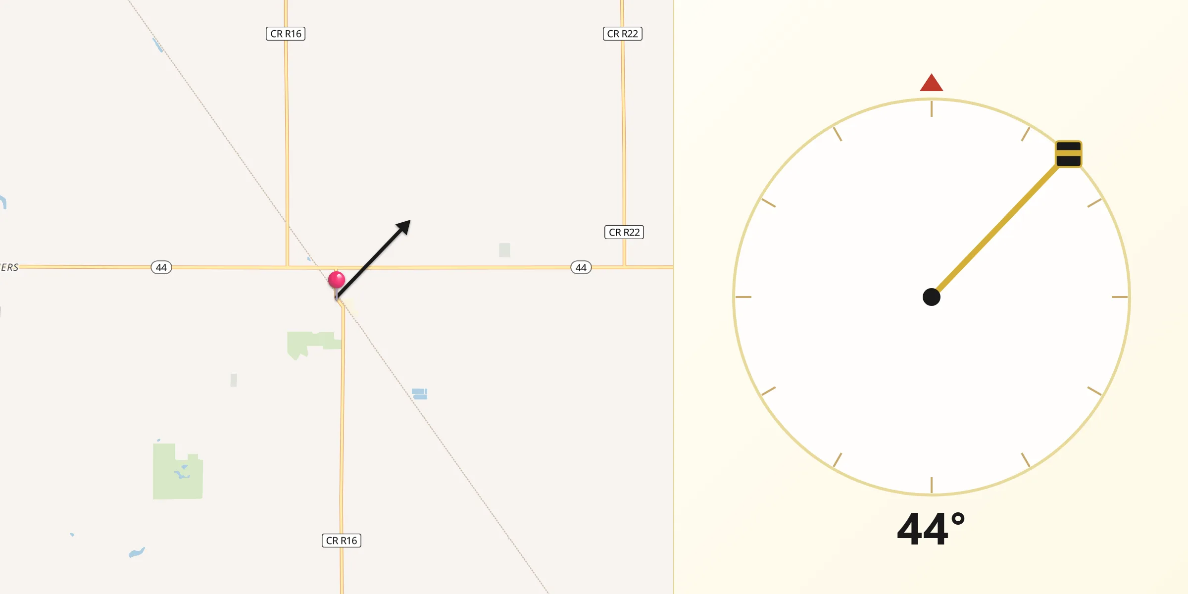 Qibla Direction from Dallas Center
