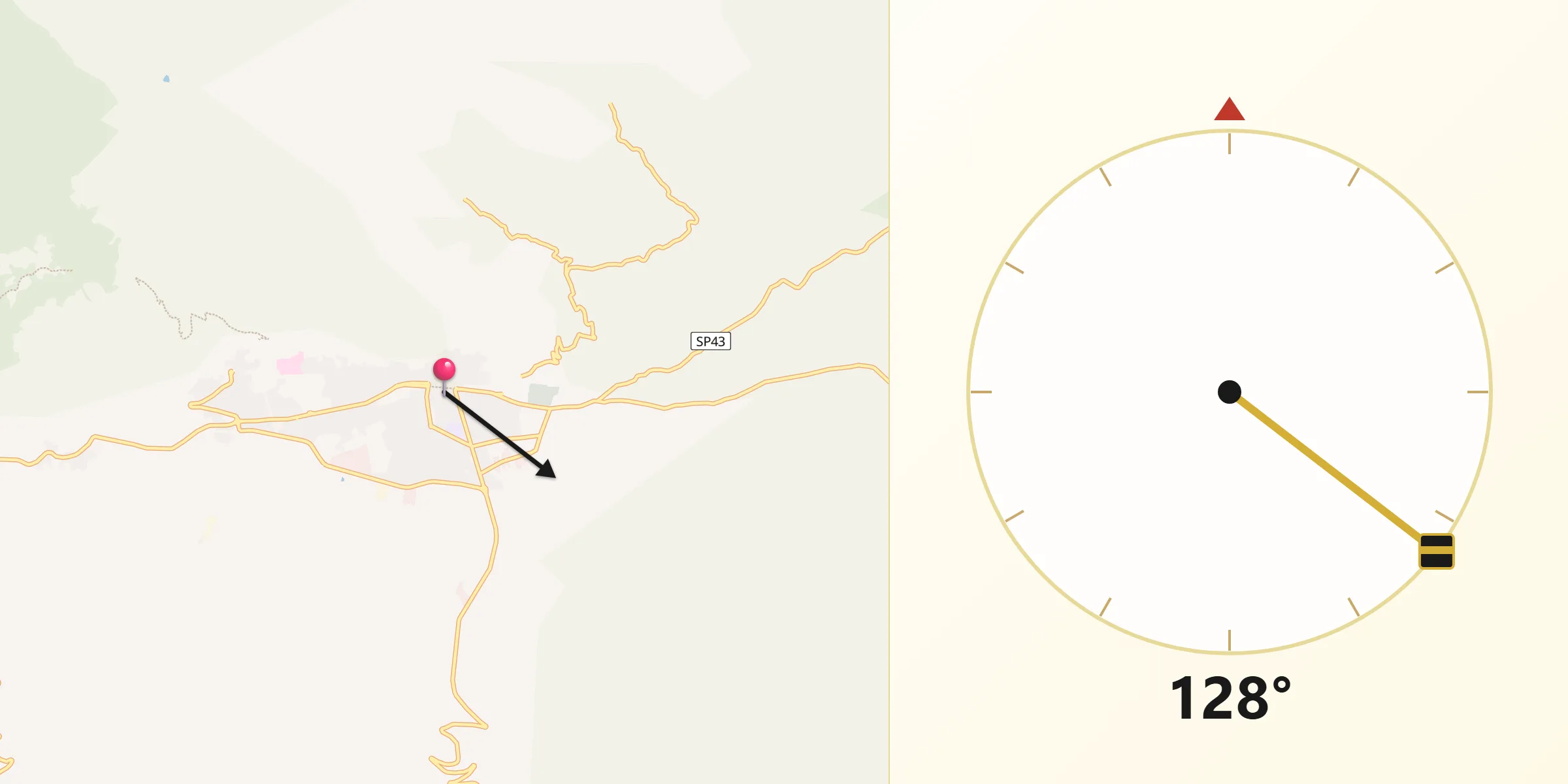 Direzione della Qibla da San Giovanni Rotondo