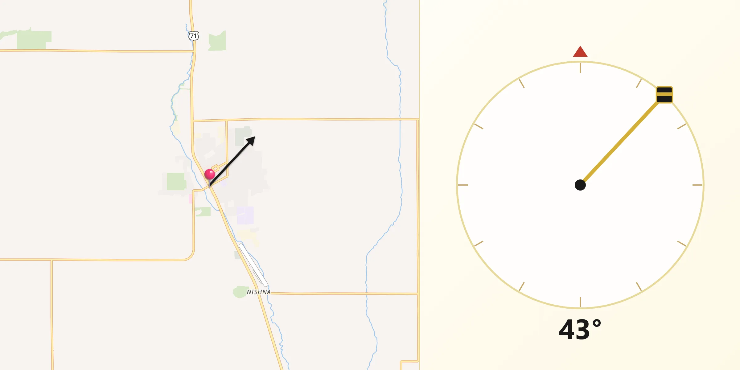 Qibla Direction from Audubon