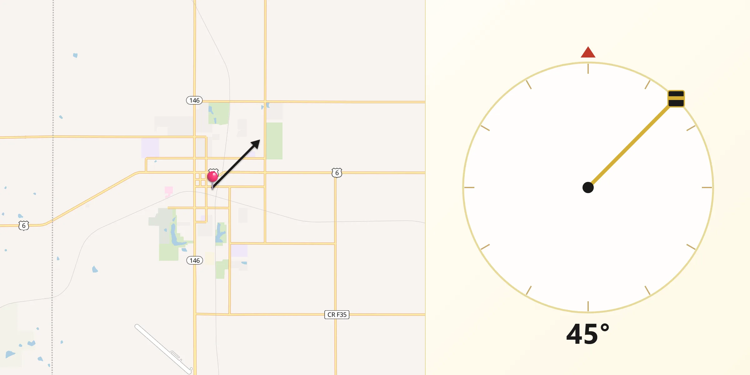 Qibla Direction from Grinnell