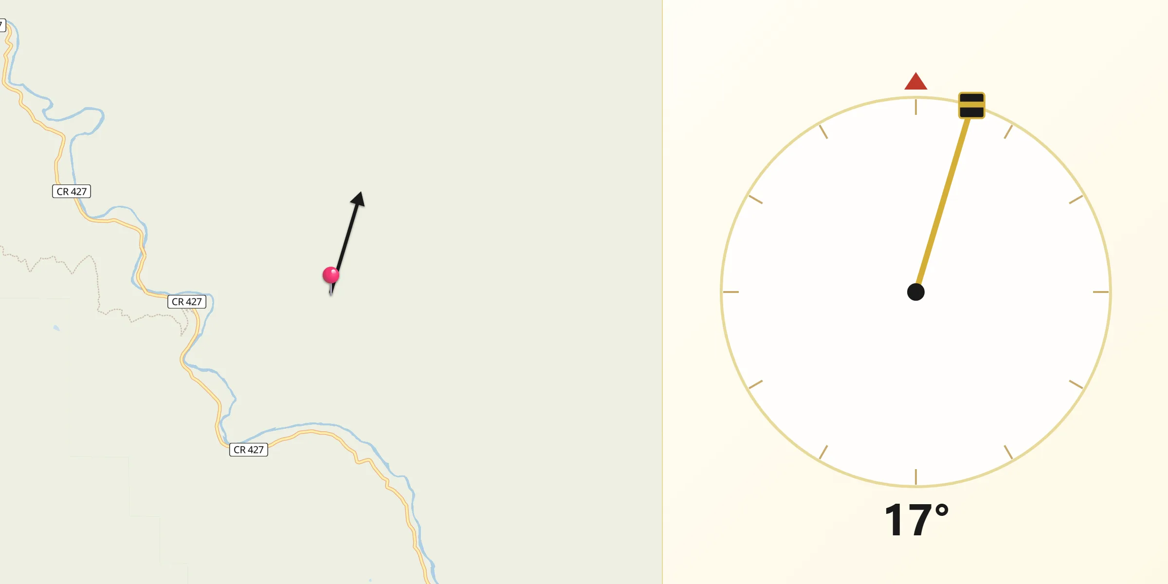 Qibla Direction from Del Norte