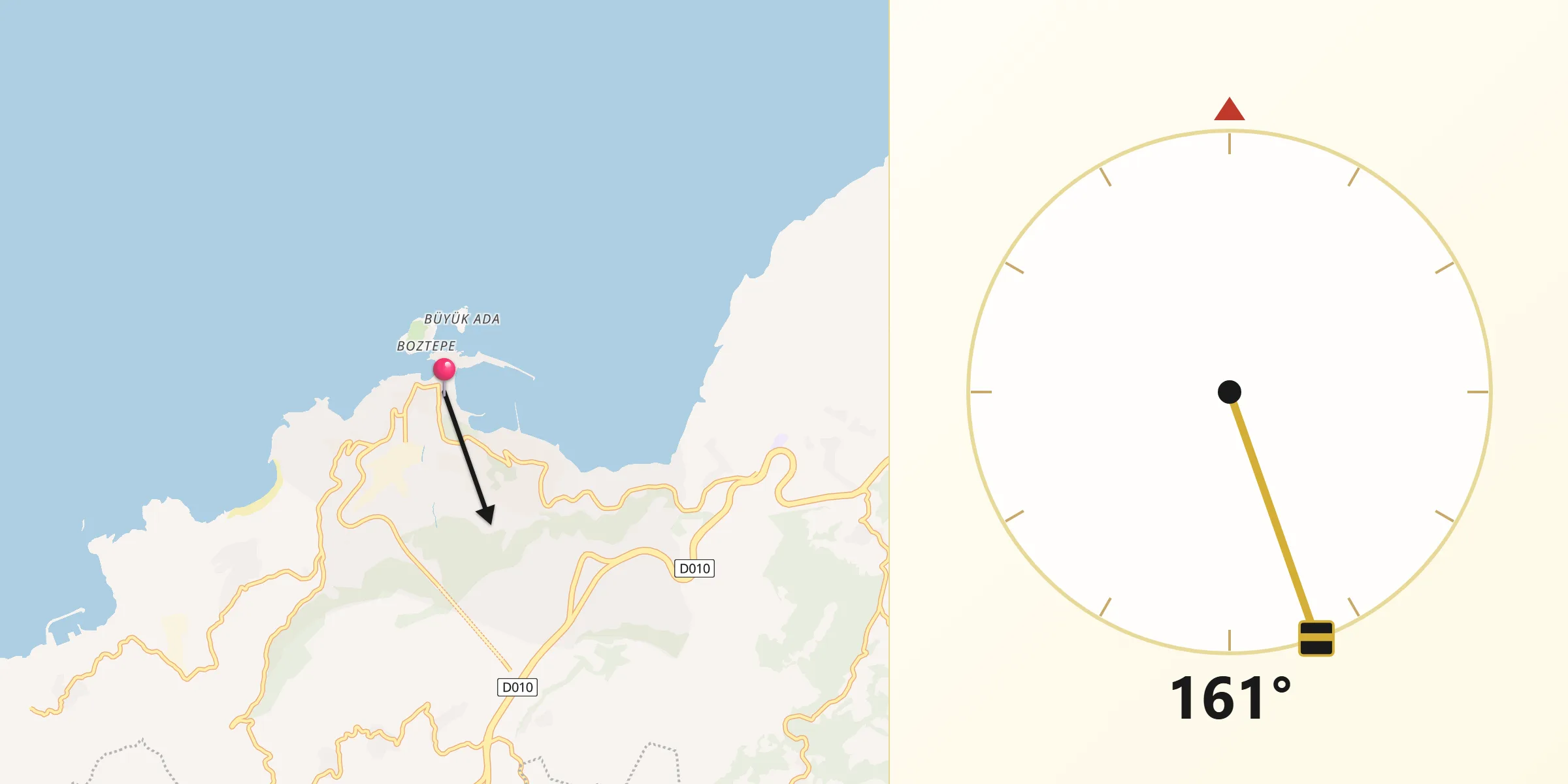 Amasra şehrinden Kıble Yönü