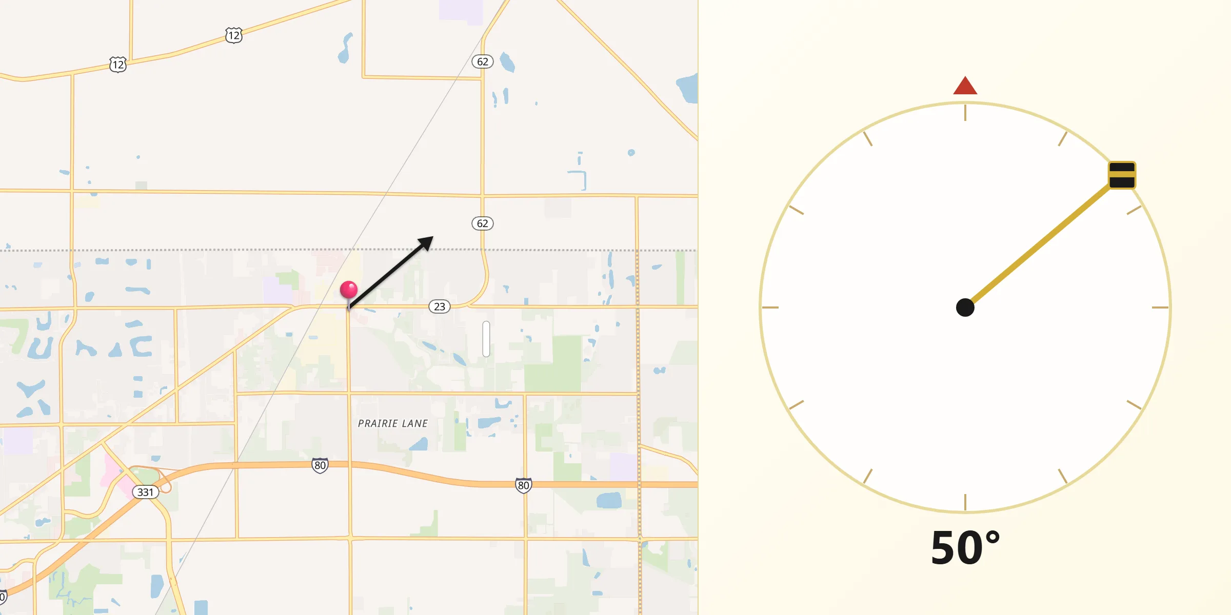 Qibla Direction from Granger