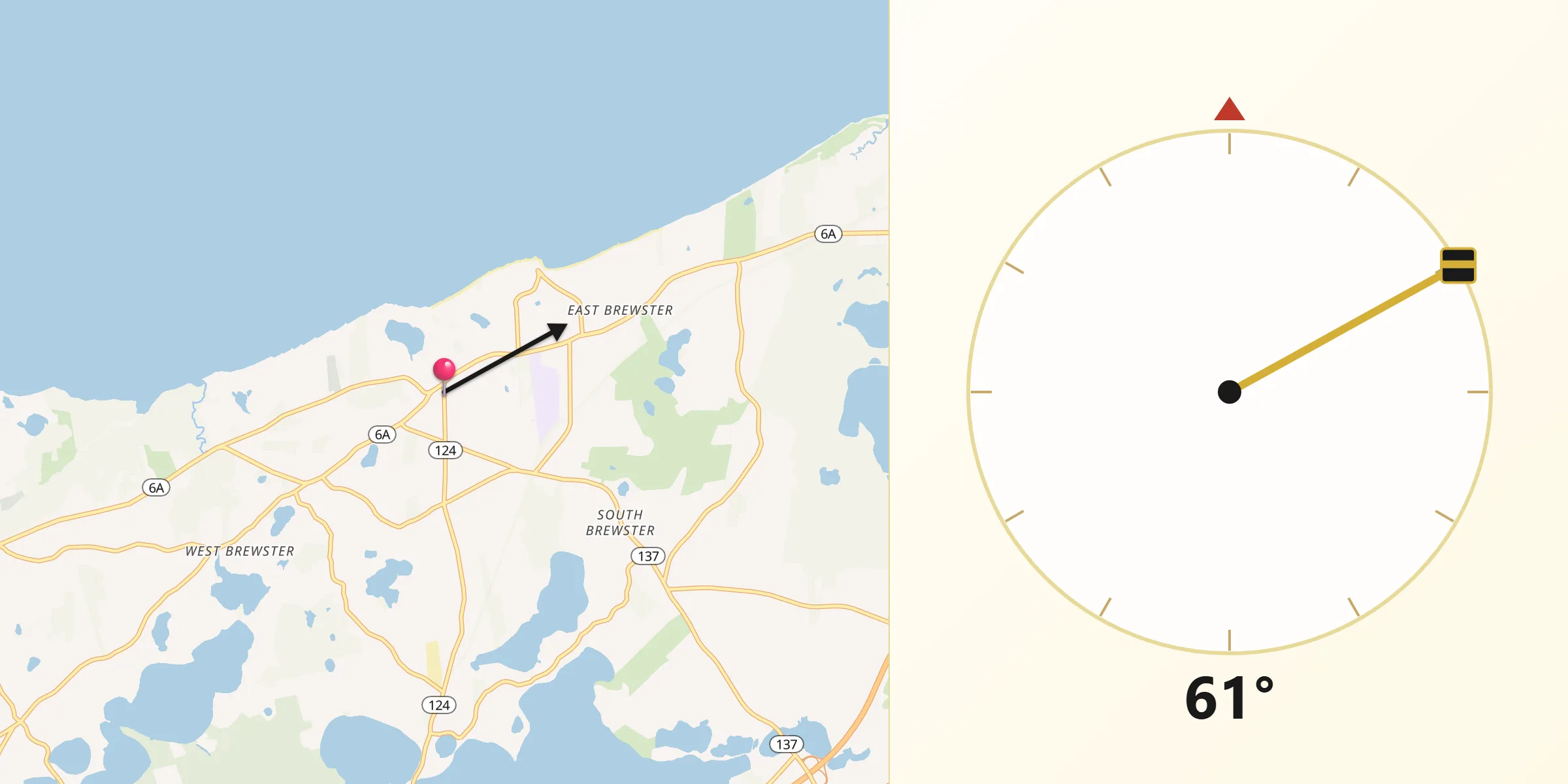 Qibla Direction from Brewster