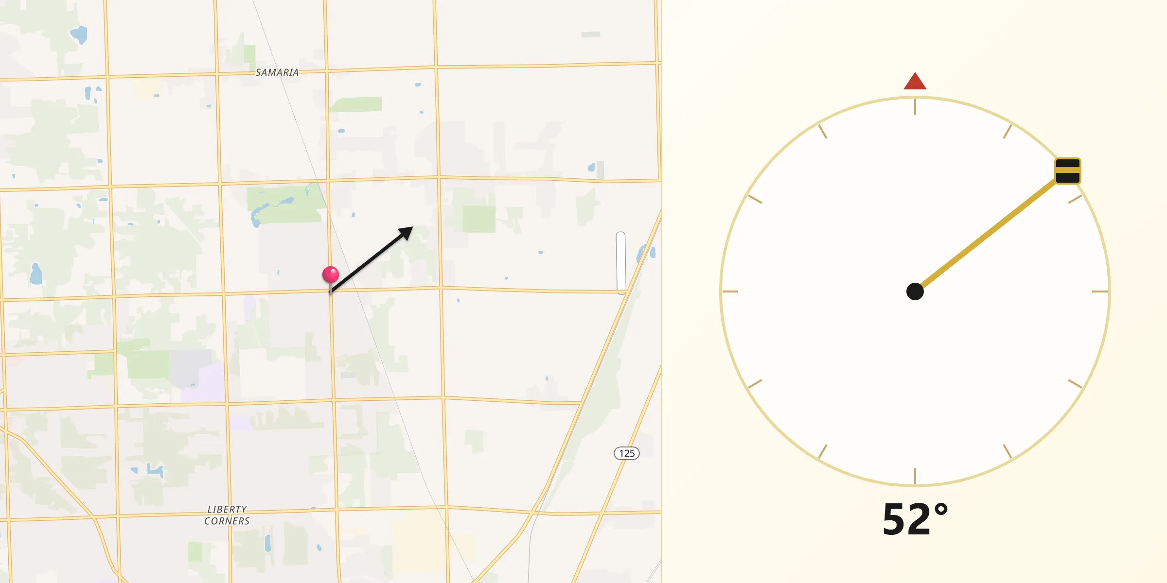Qibla Direction from Temperance