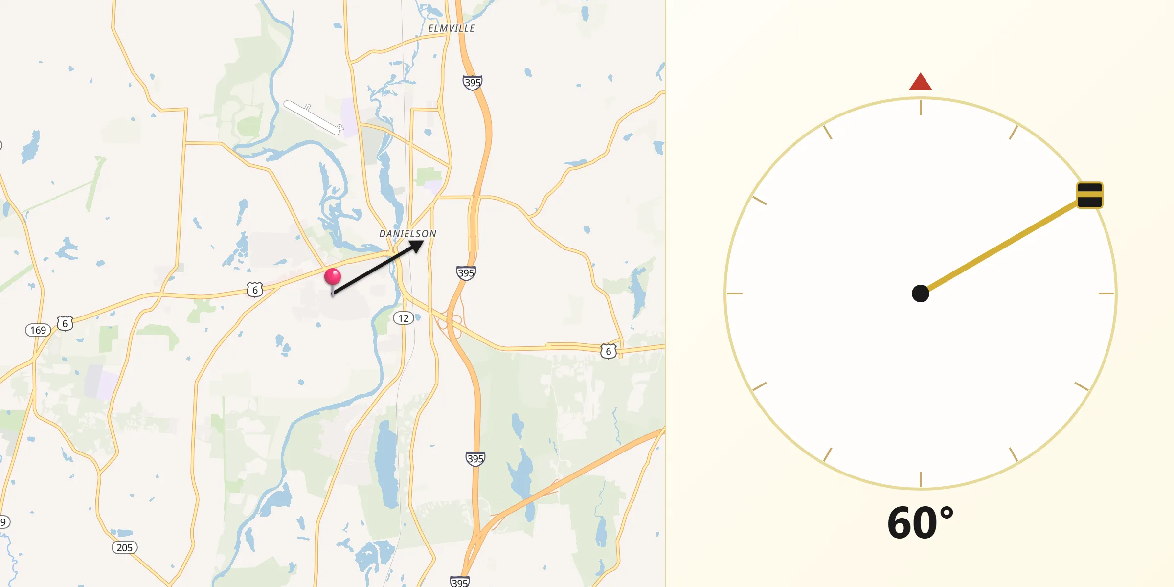 Qibla Direction from East Brooklyn