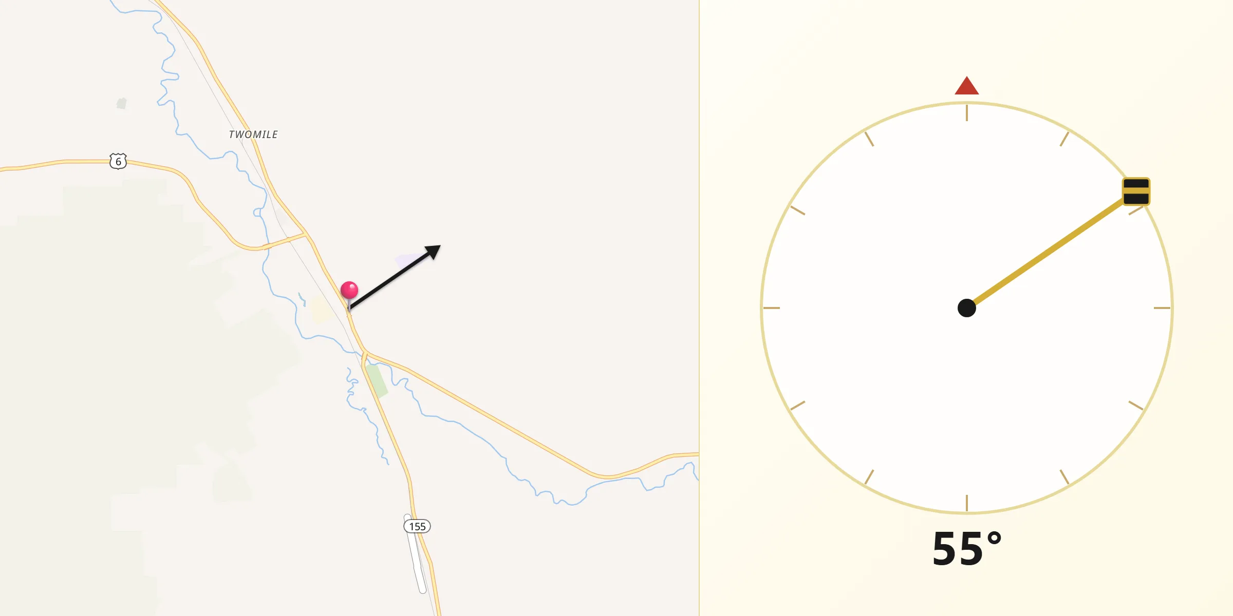 Qibla Direction from Port Allegany