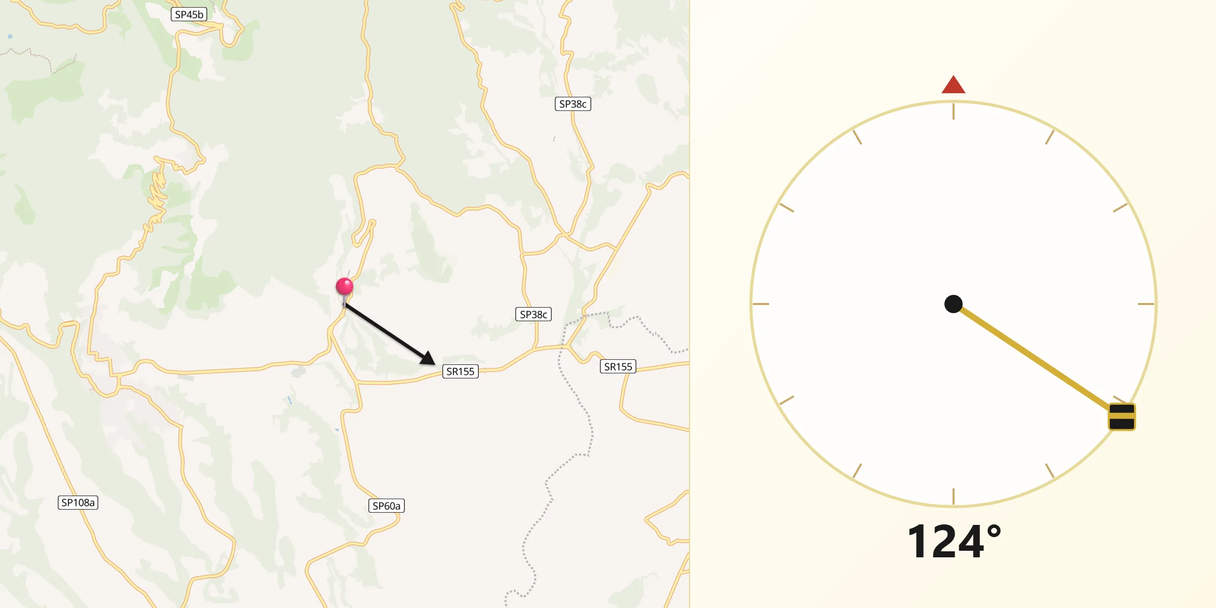 Direzione della Qibla da Genazzano