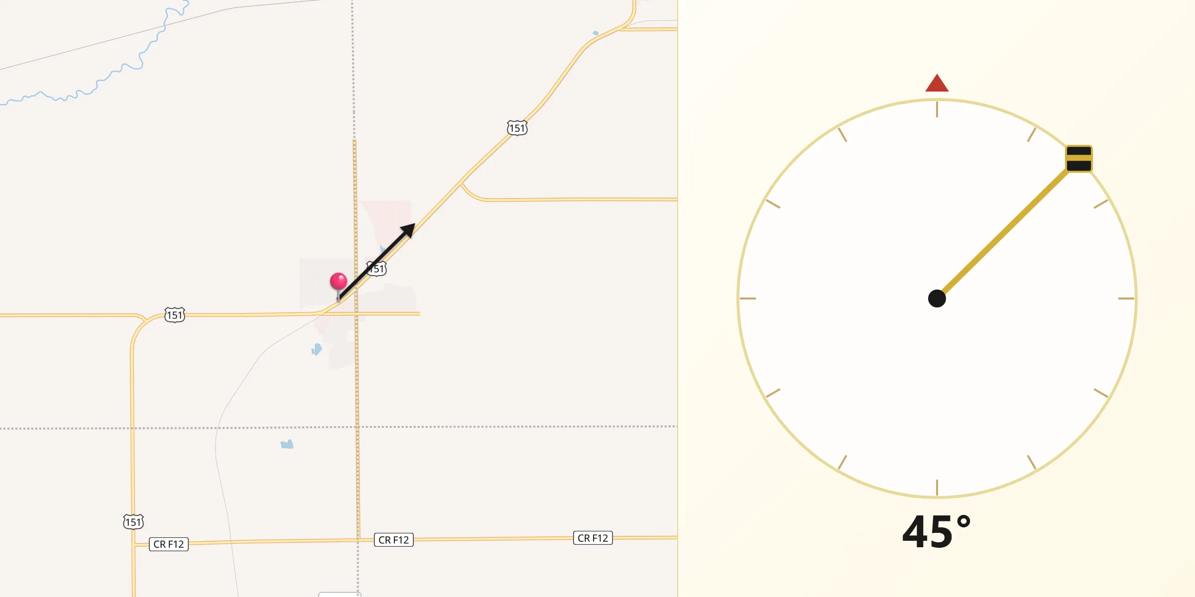 Qibla Direction from Walford