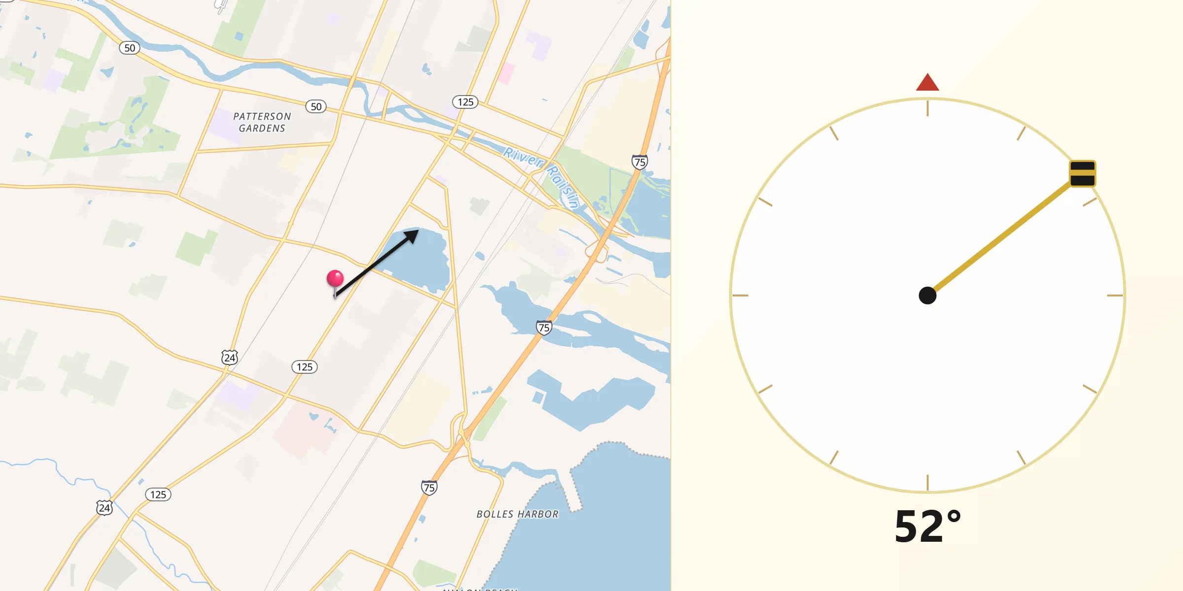 Qibla Direction from South Monroe
