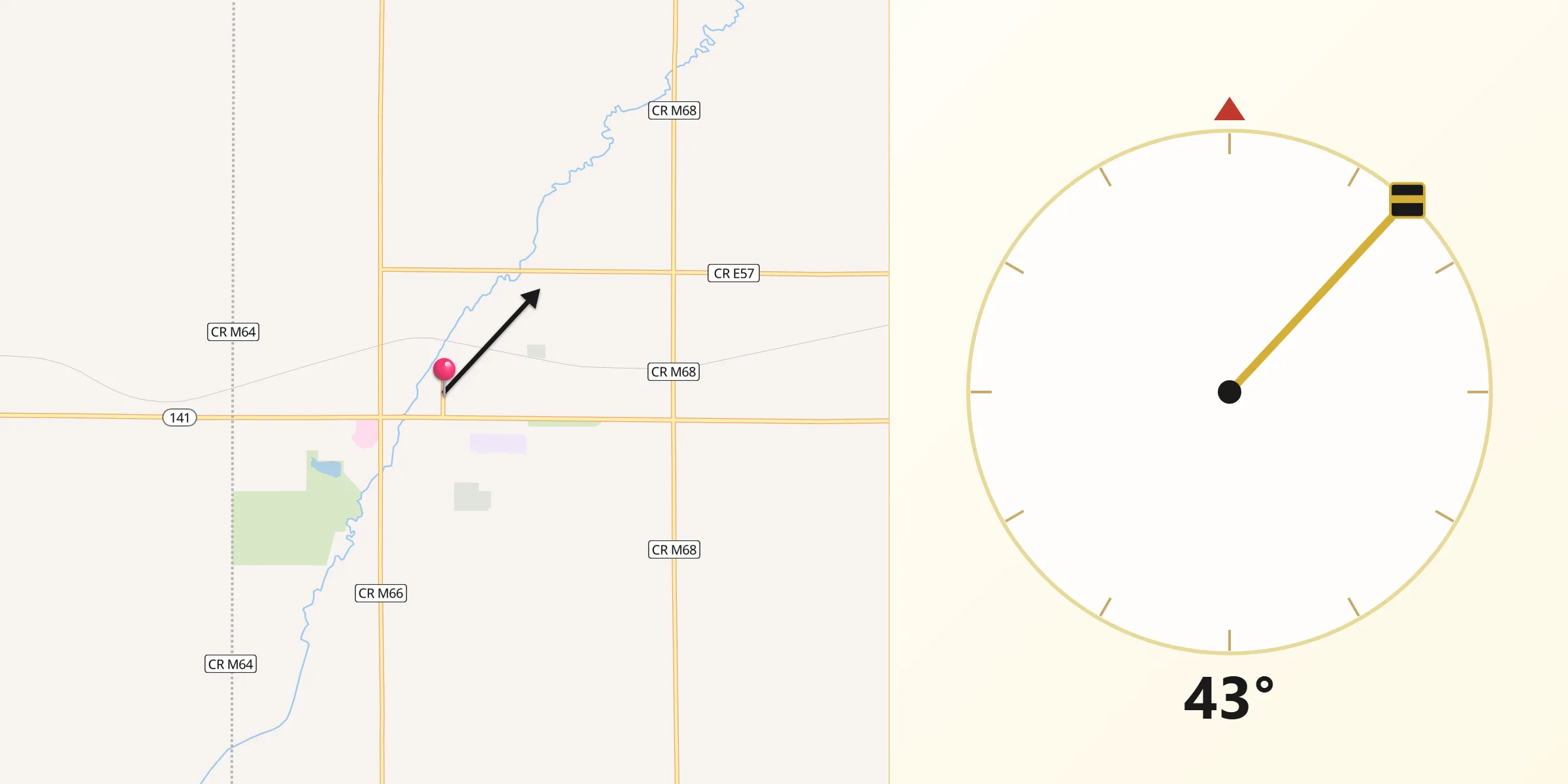 Qibla Direction from Manning
