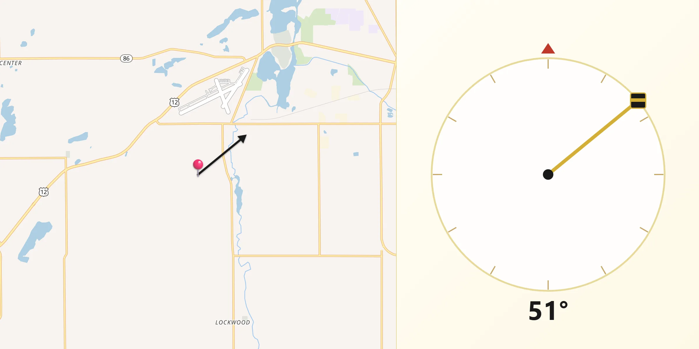 Qibla Direction from Branch