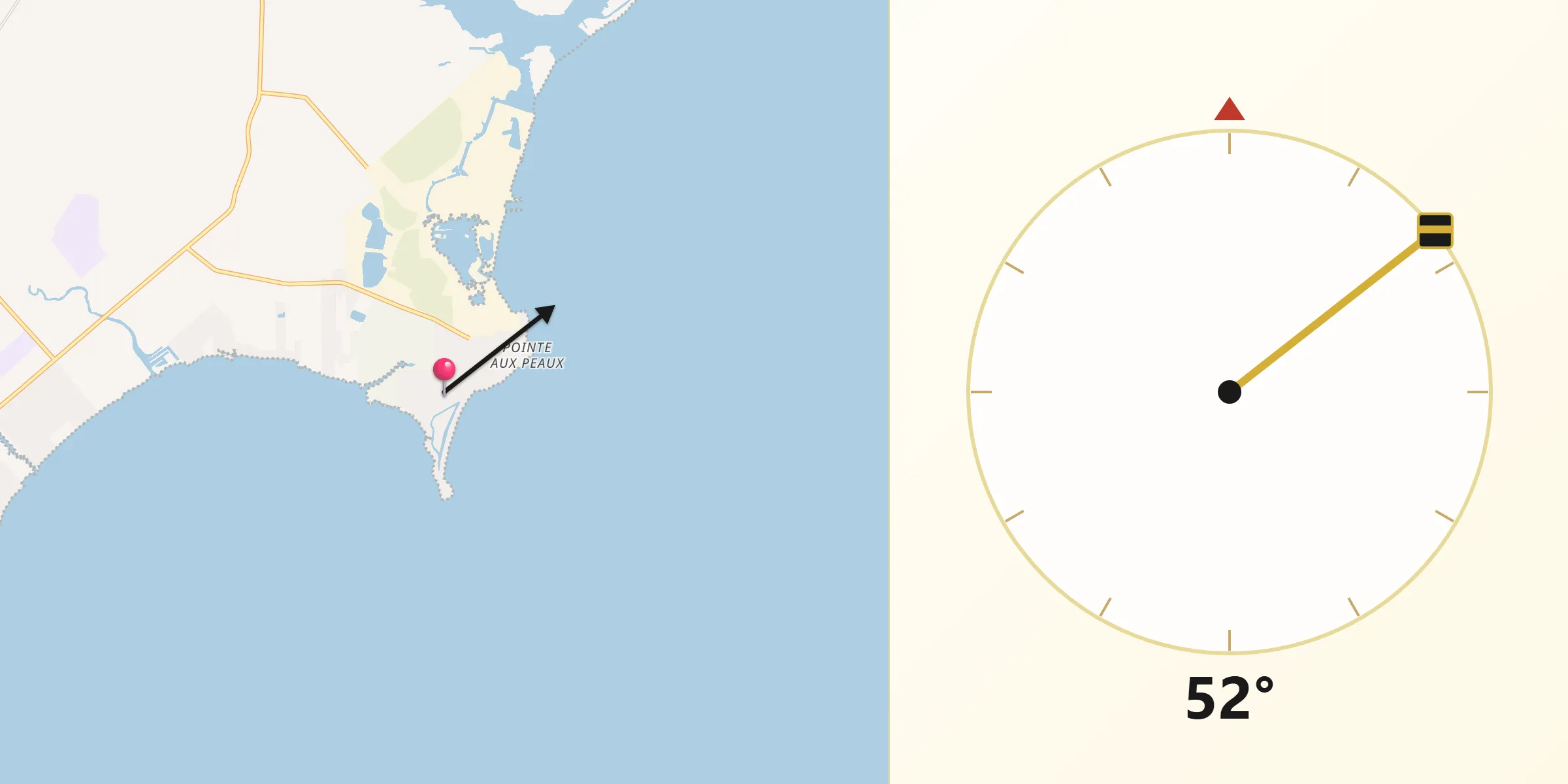 Qibla Direction from Stony Point