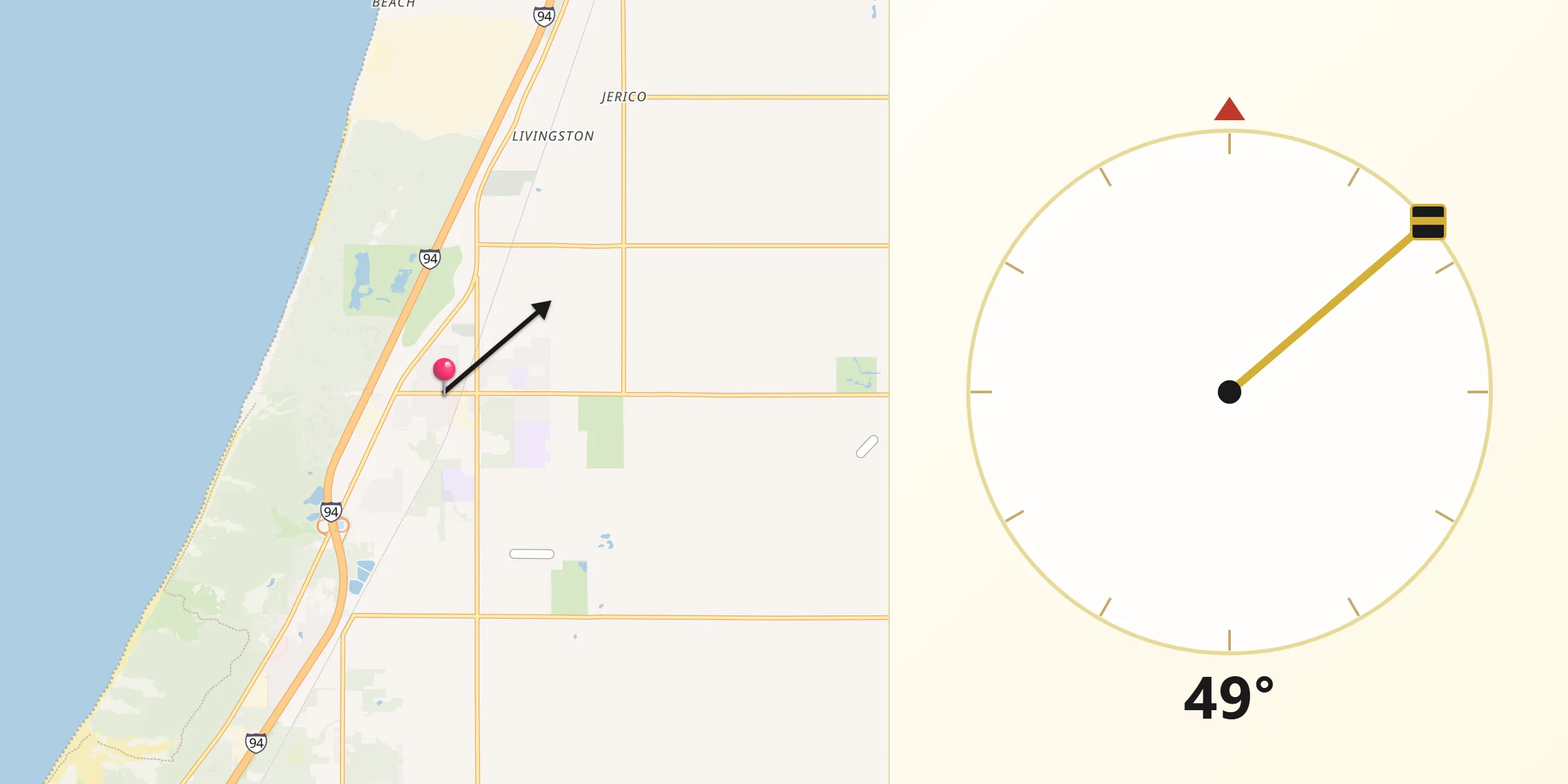 Qibla Direction from Bridgman