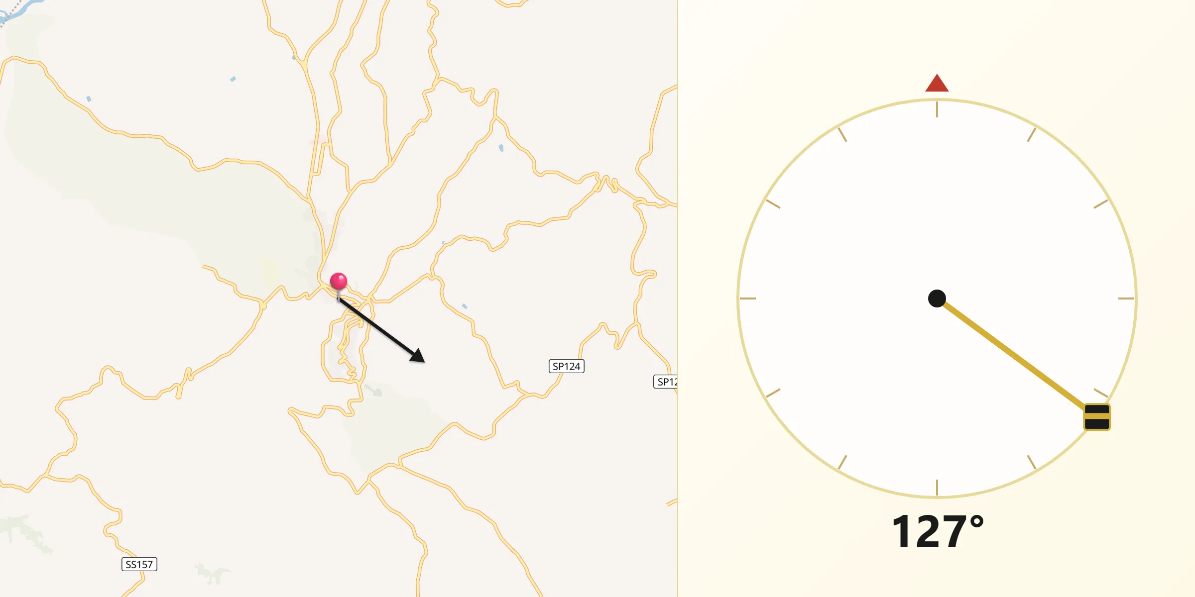 Direzione della Qibla da Montenero di Bisaccia