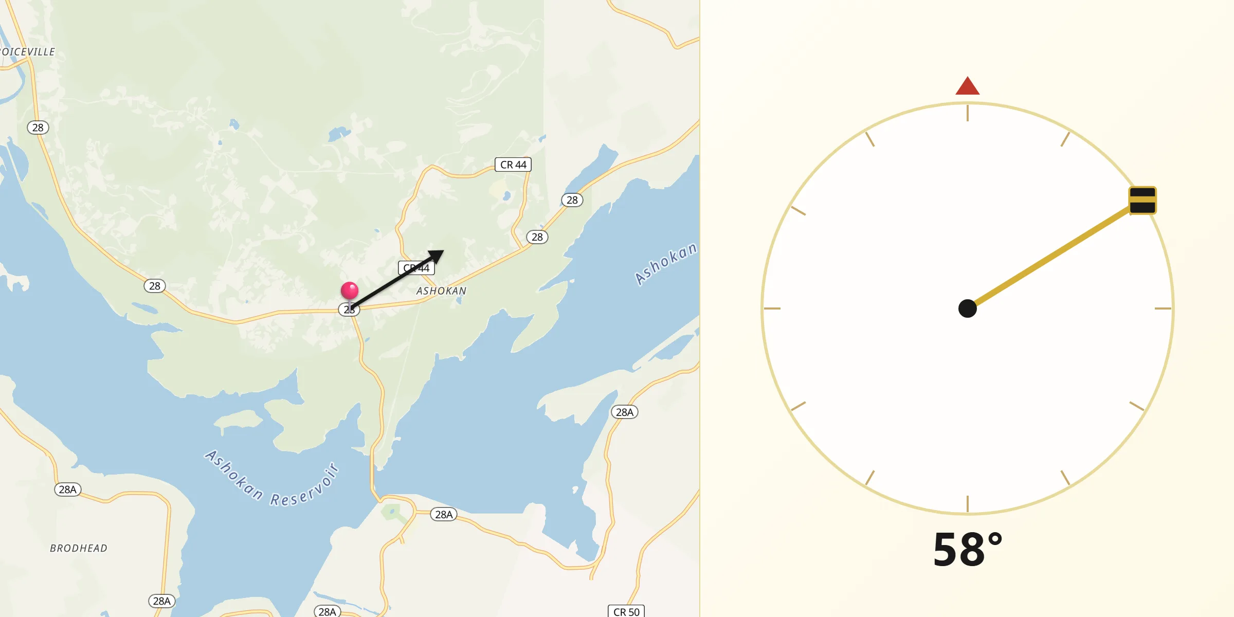 Qibla Direction from Shokan