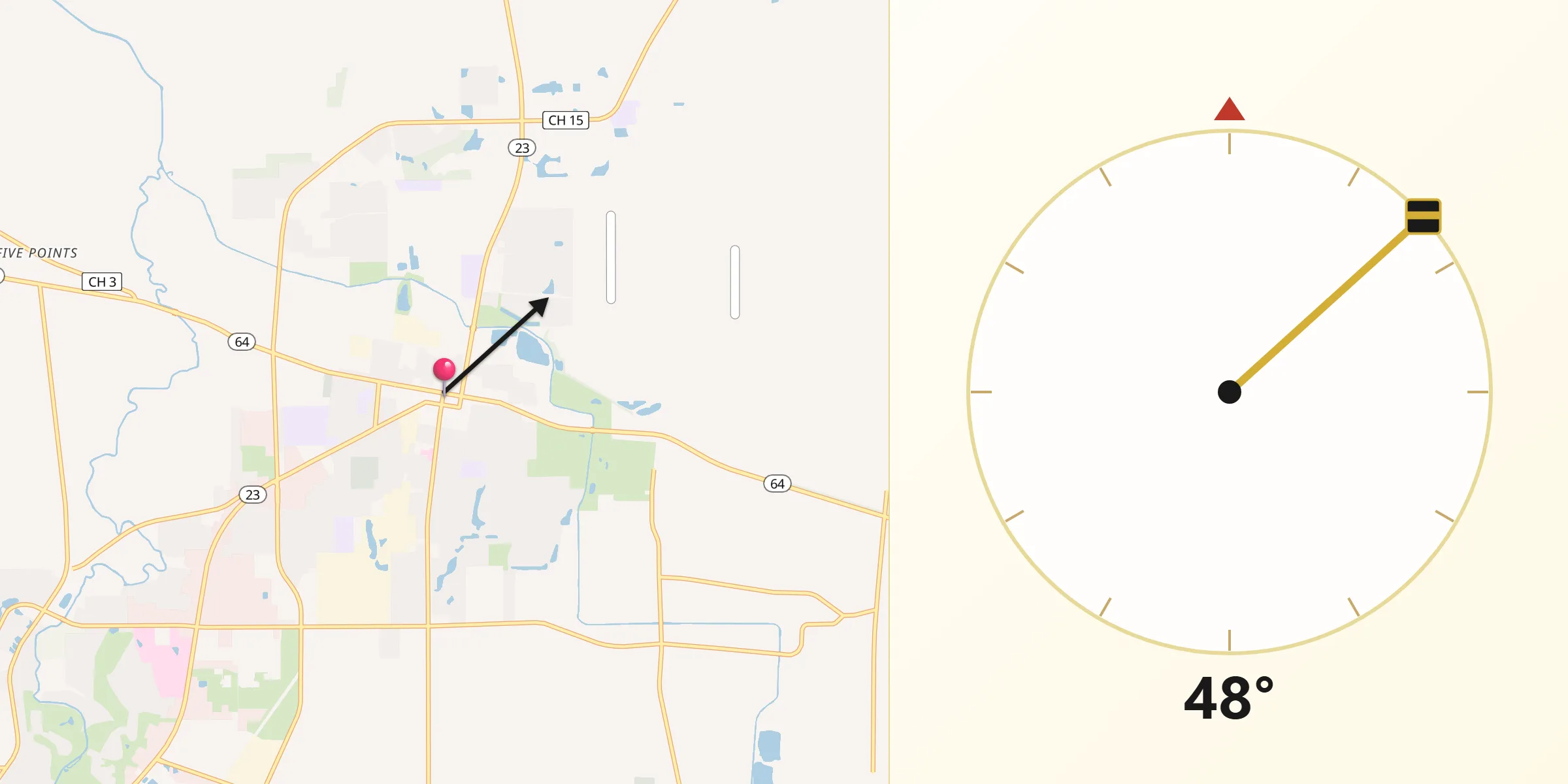 Qibla Direction from Sycamore
