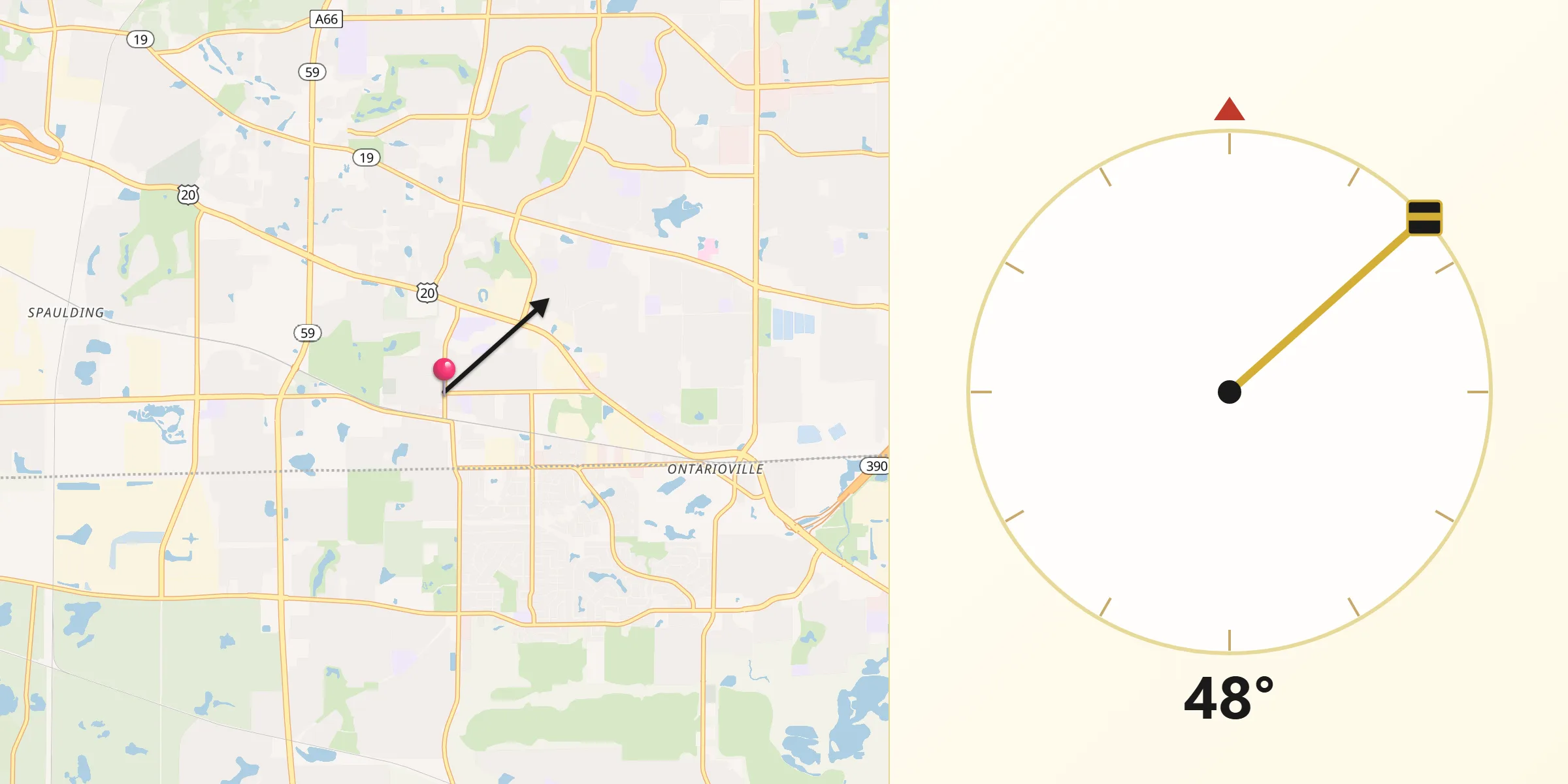 Qibla Direction from Bartlett