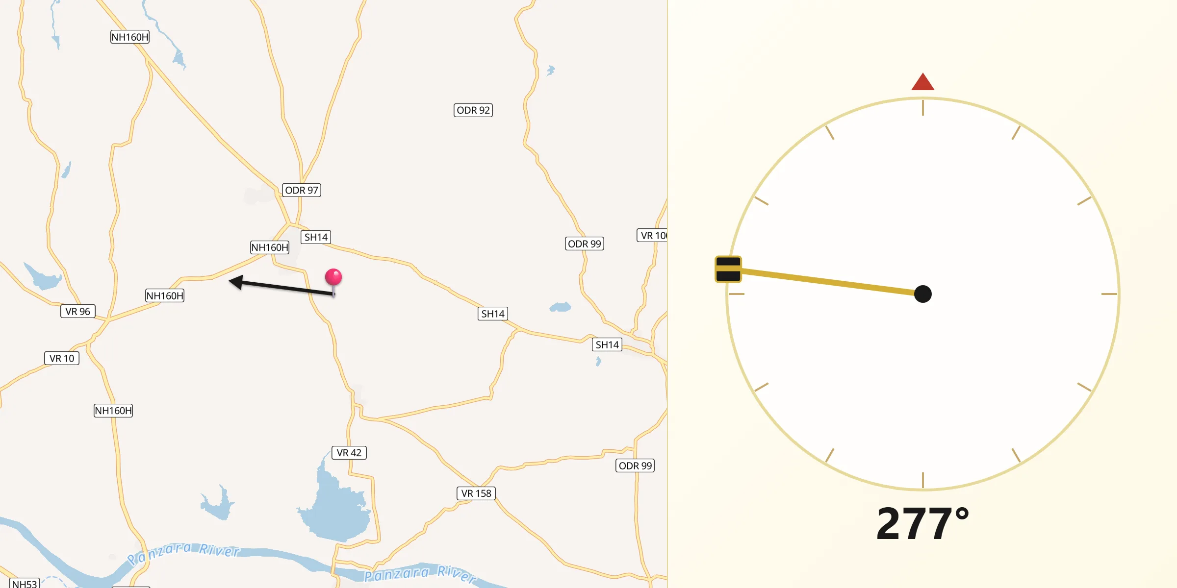 Qibla Direction from East Lansing