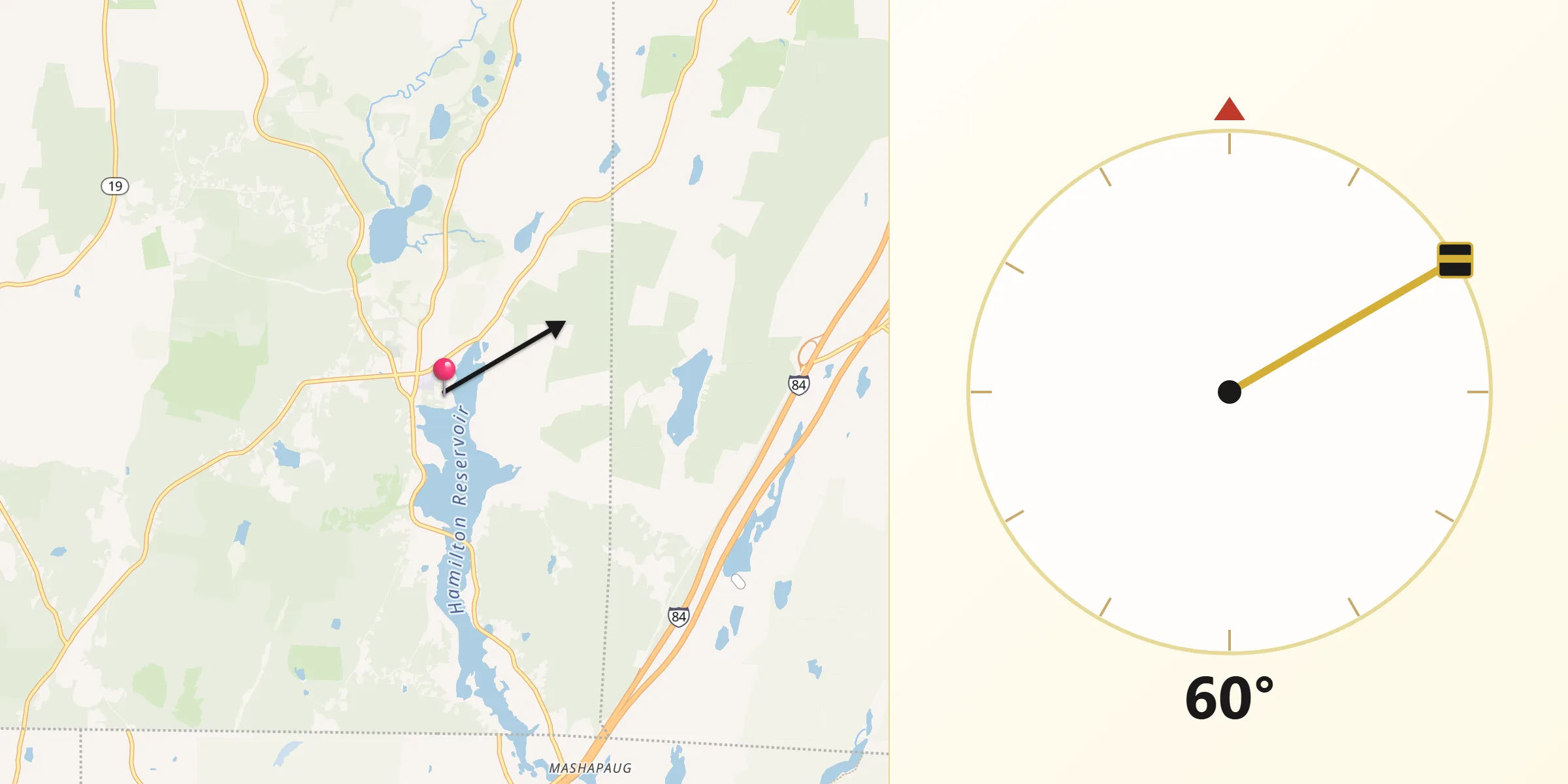 Qibla Direction from Holland
