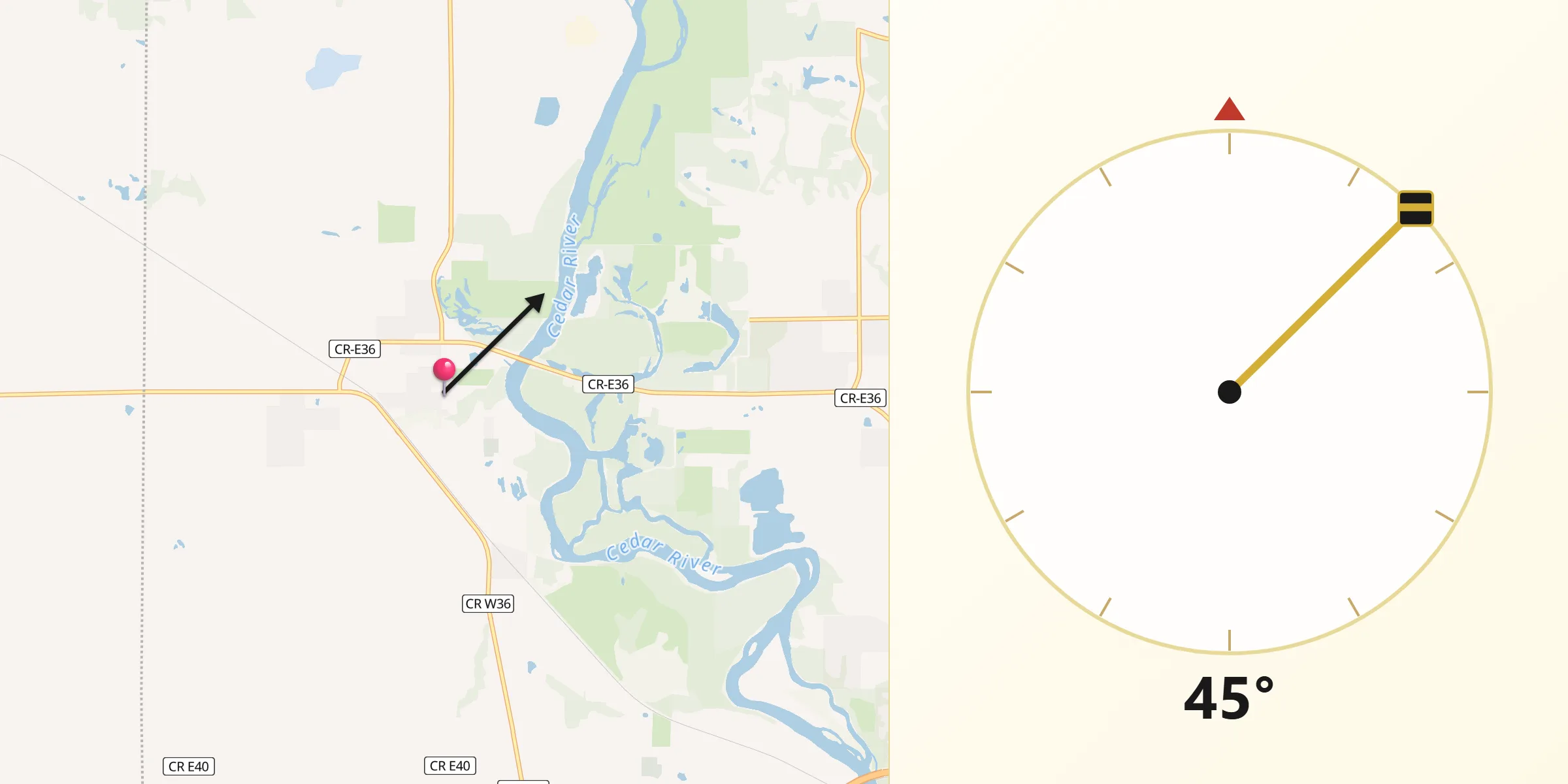 Qibla Direction from Palo